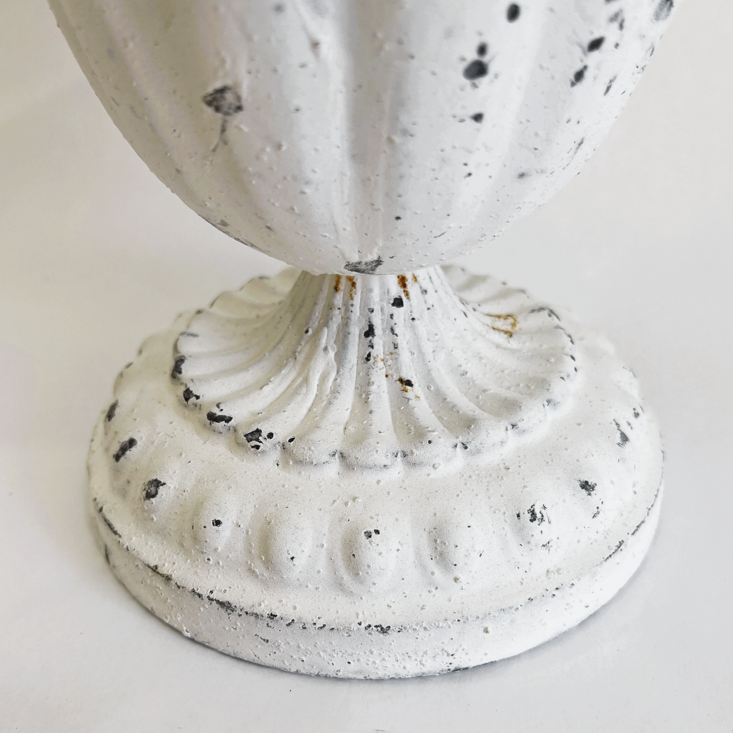 White Metal Urn