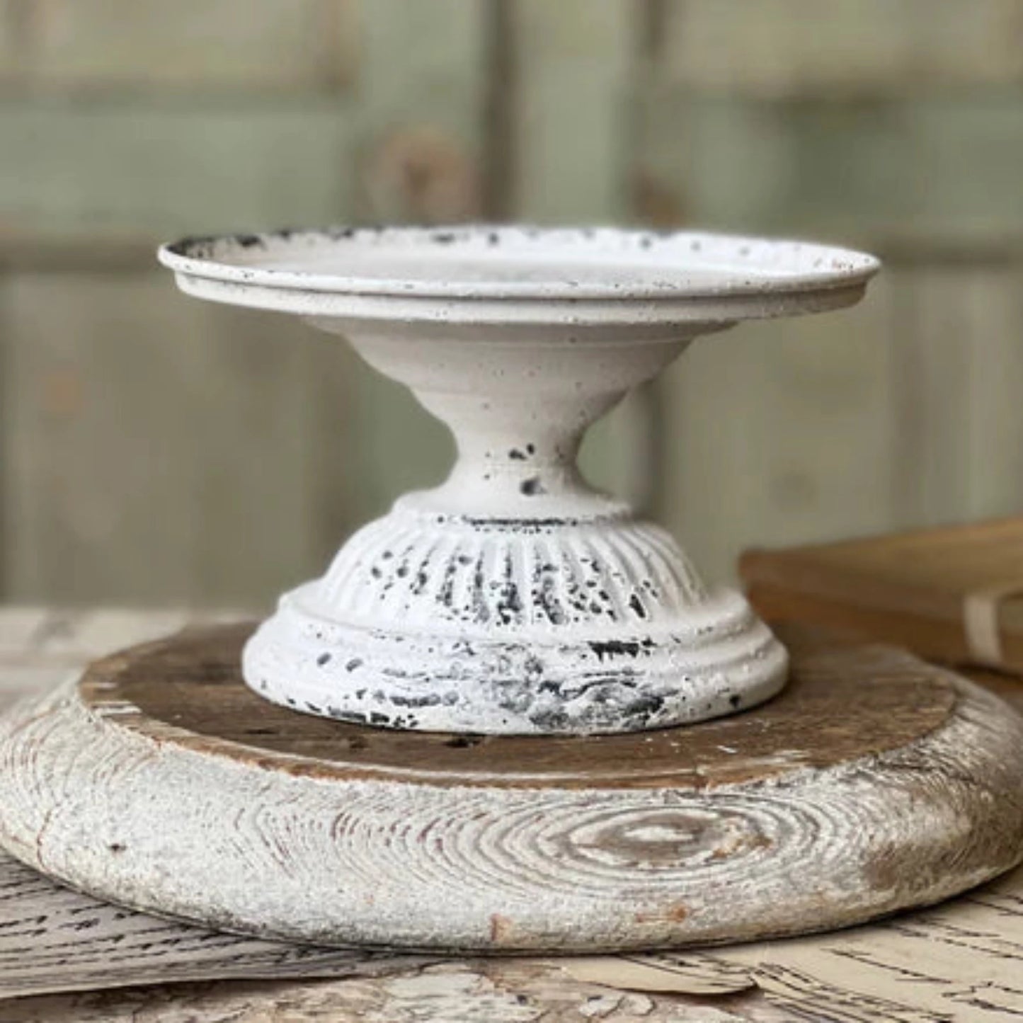 White Metal Pedestal