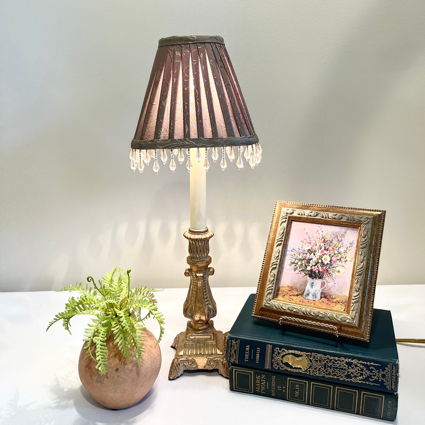 Gold Candlestick Lamp