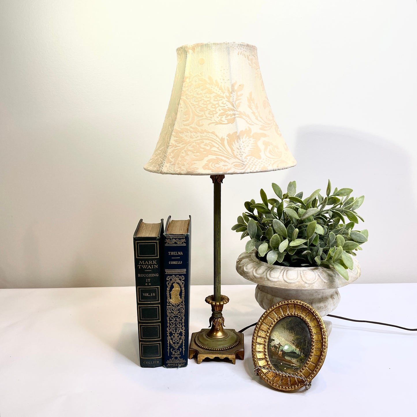 Vintage Tall Thin Lamp