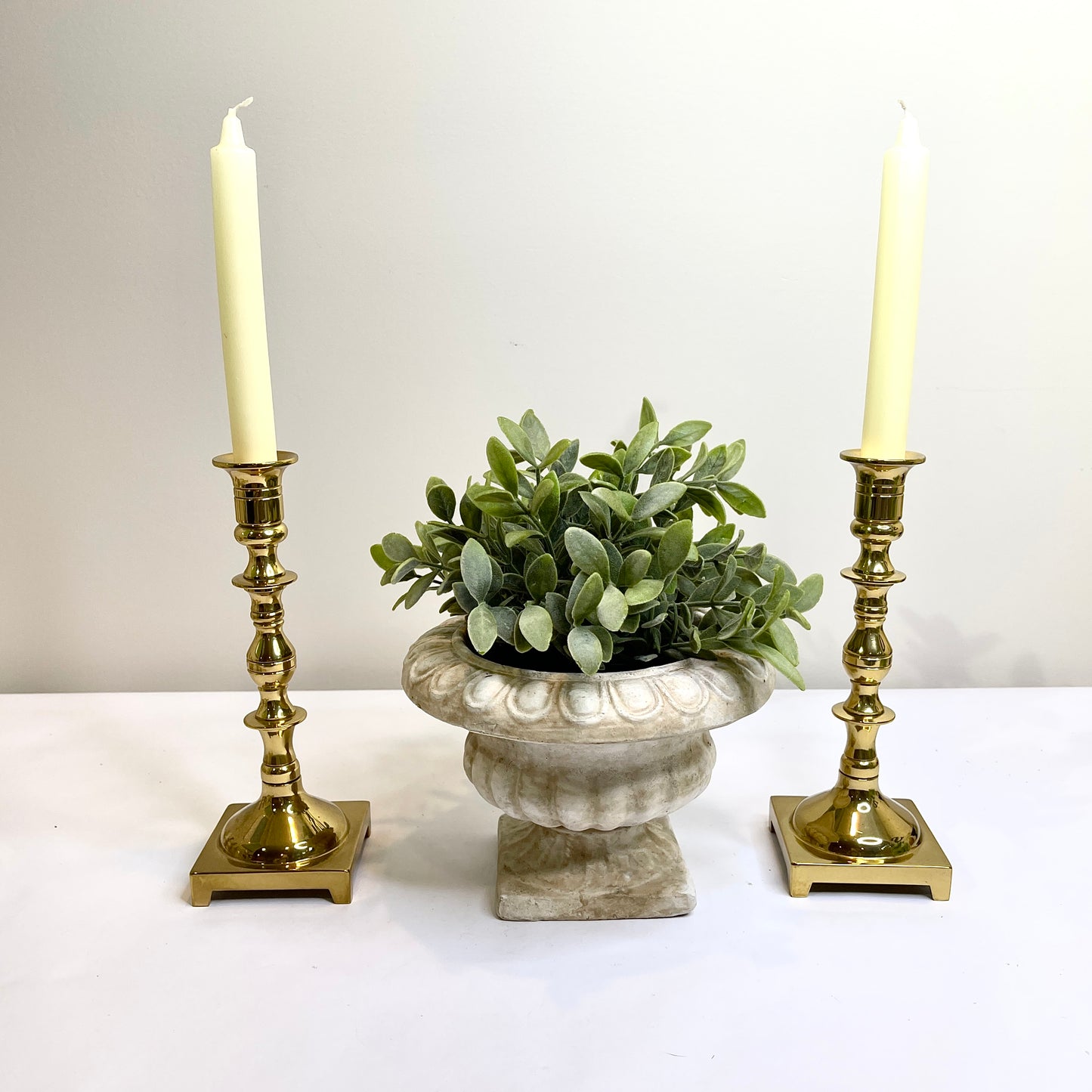 Vintage Brass Traditional Candlesticks