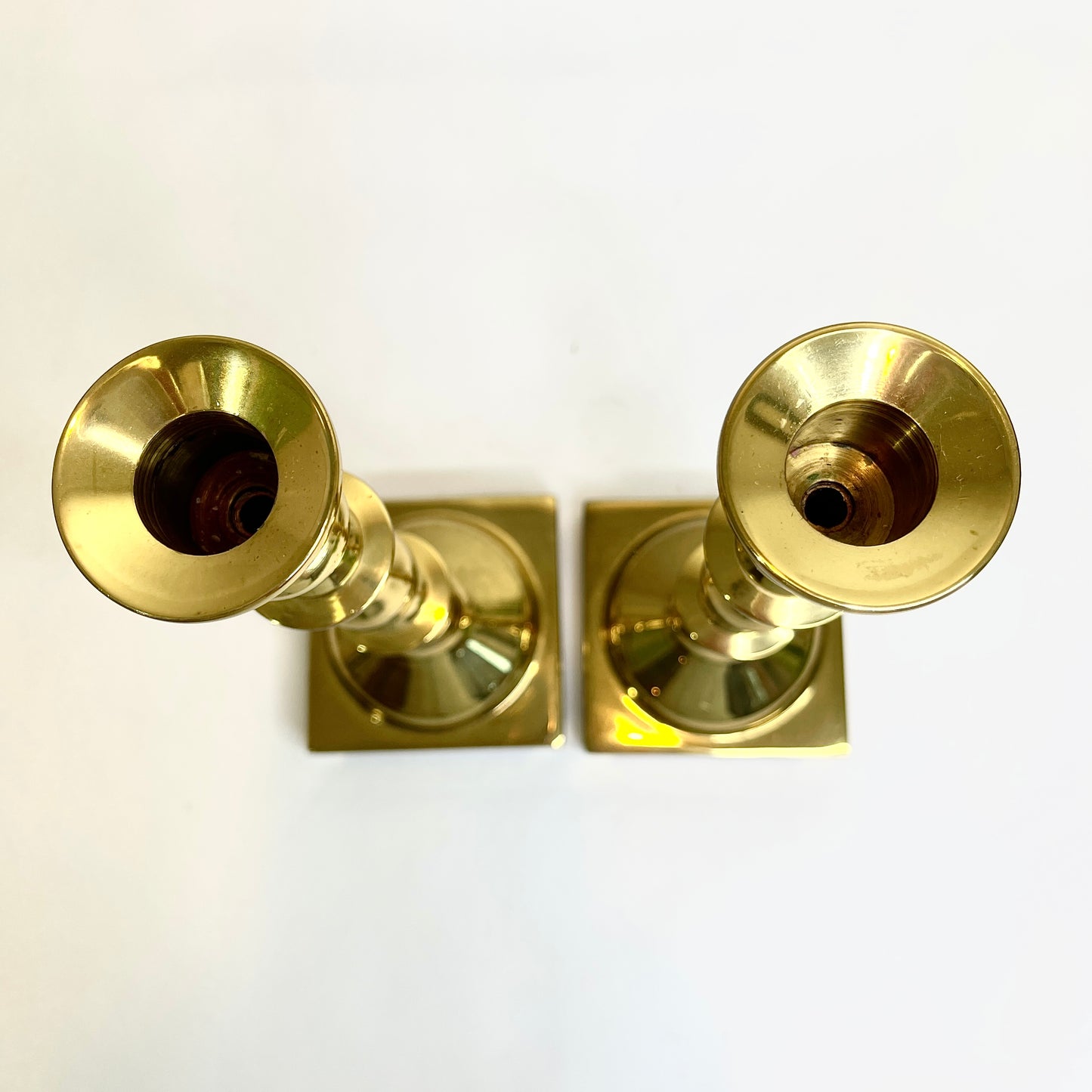 Vintage Brass Traditional Candlesticks