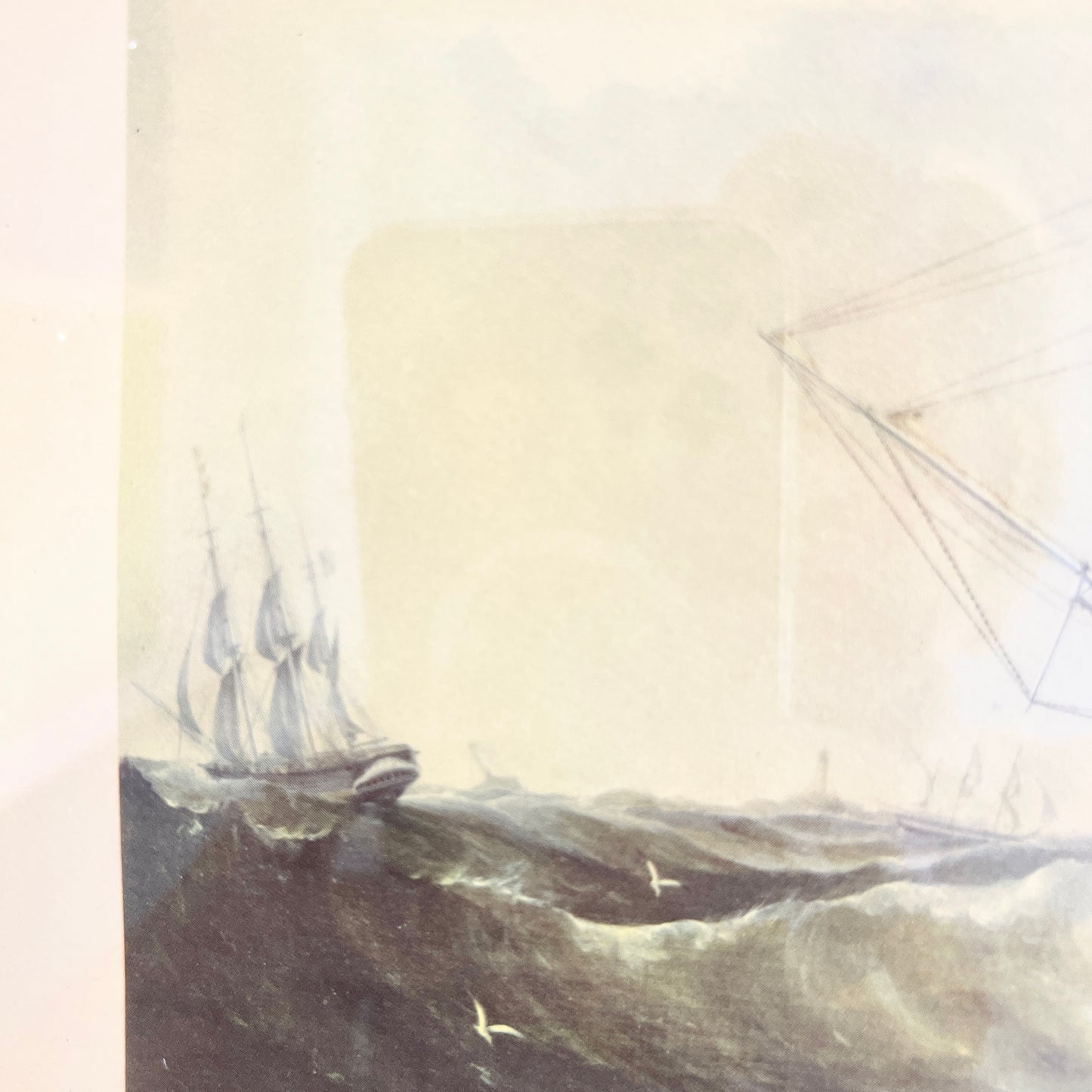 Vintage Sailing Ship Lithograph