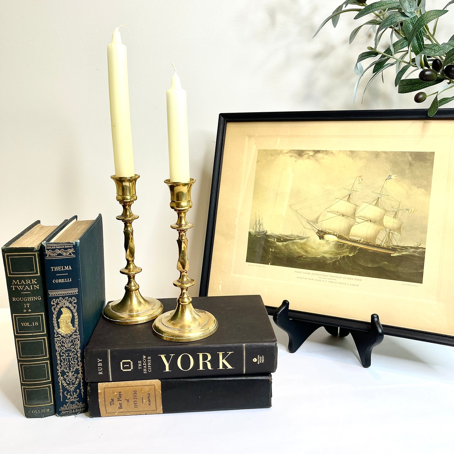 Vintage Sailing Ship Lithograph