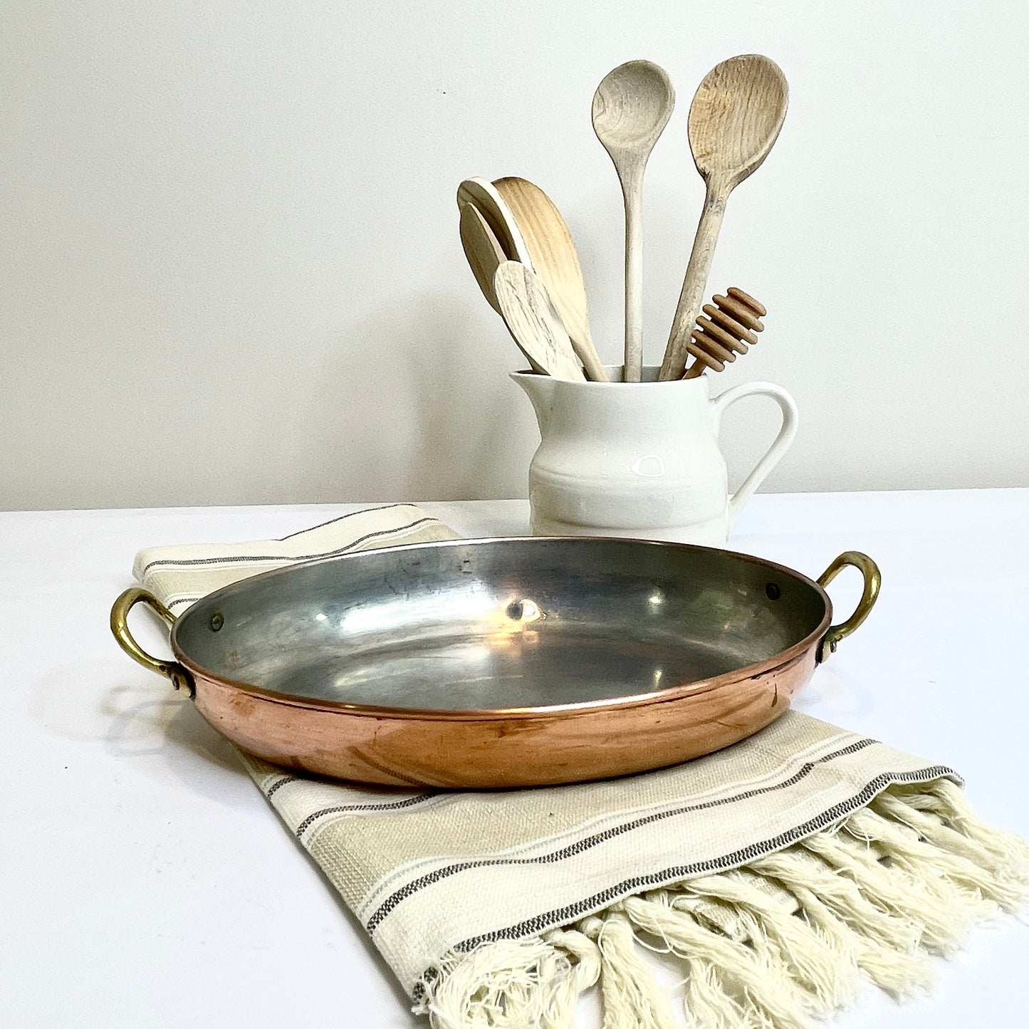Vintage Copper Pan - Oval Au Gratin Pan