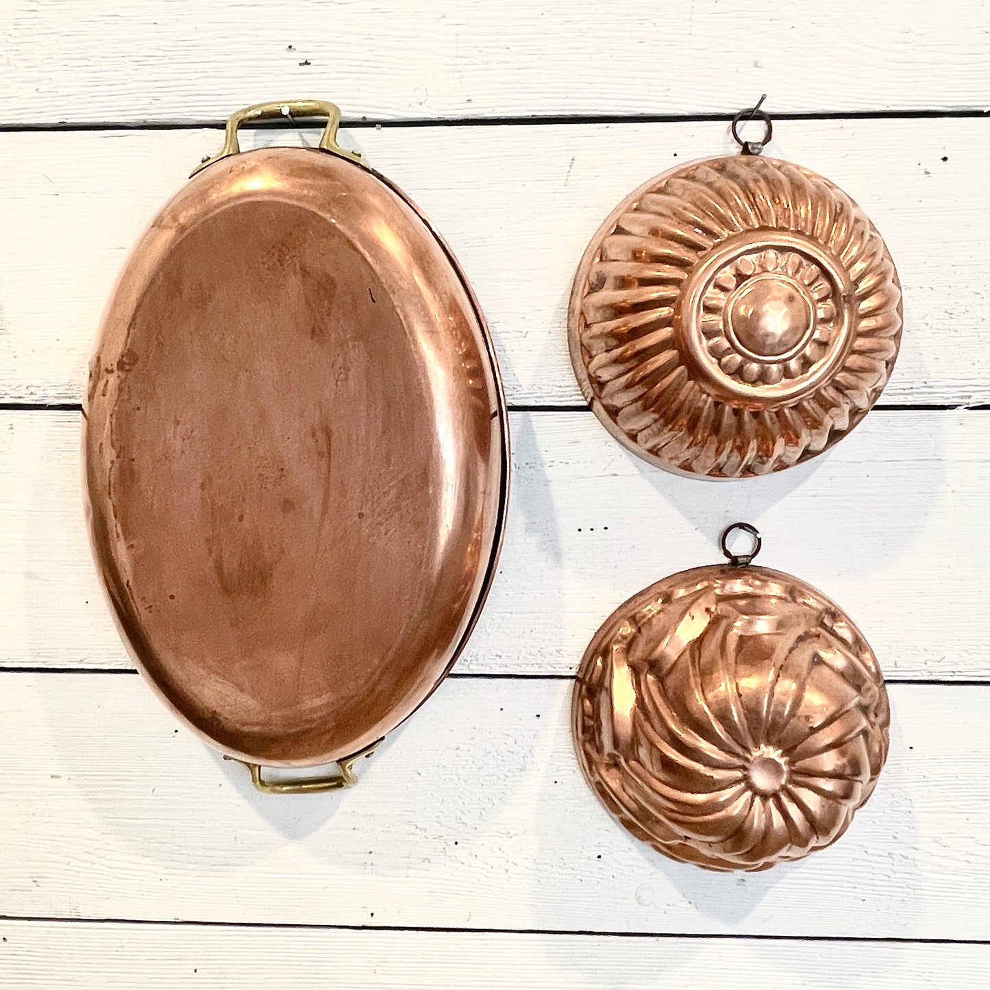 Vintage Copper Pan - Oval Au Gratin Pan