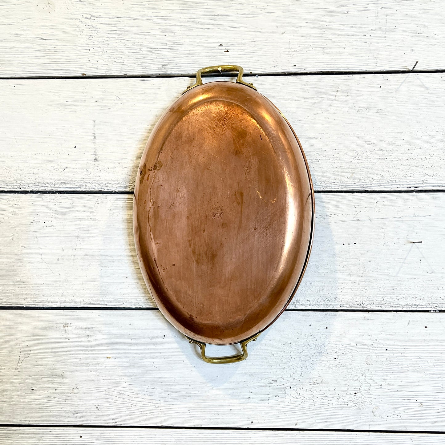 Vintage Copper Pan - Oval Au Gratin Pan