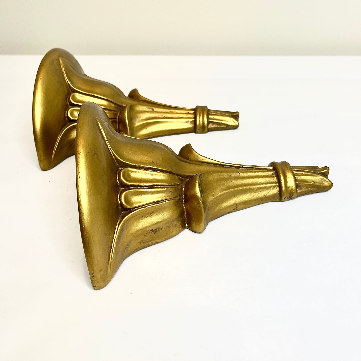 Gold Half Round Shelves