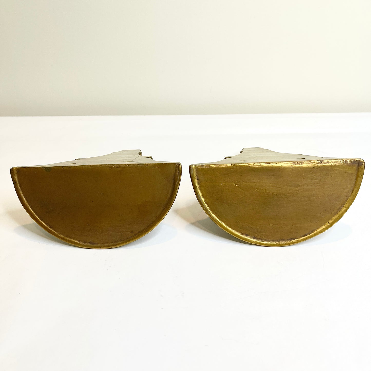 Gold Half Round Shelves