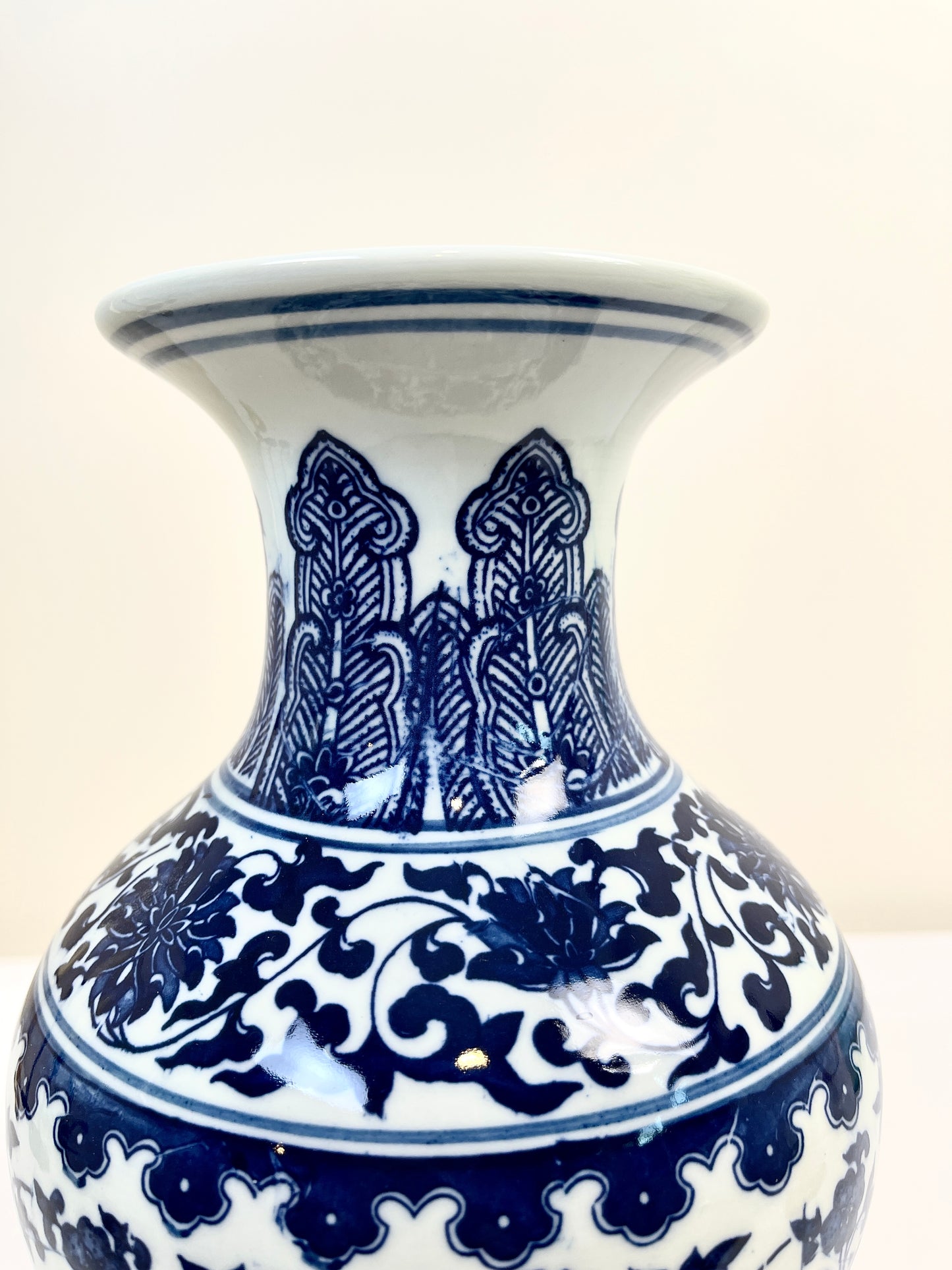 Vintage Vase, Blue and White