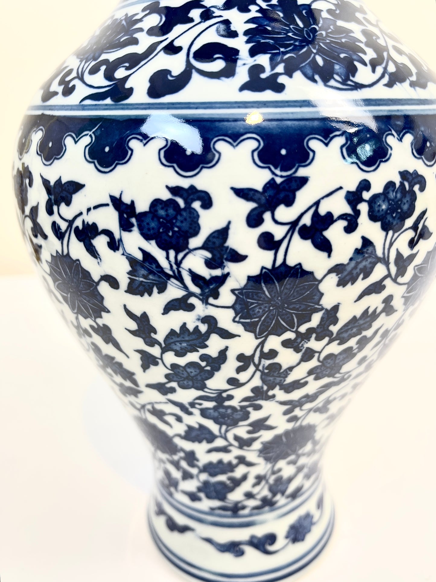 Vintage Vase, Blue and White