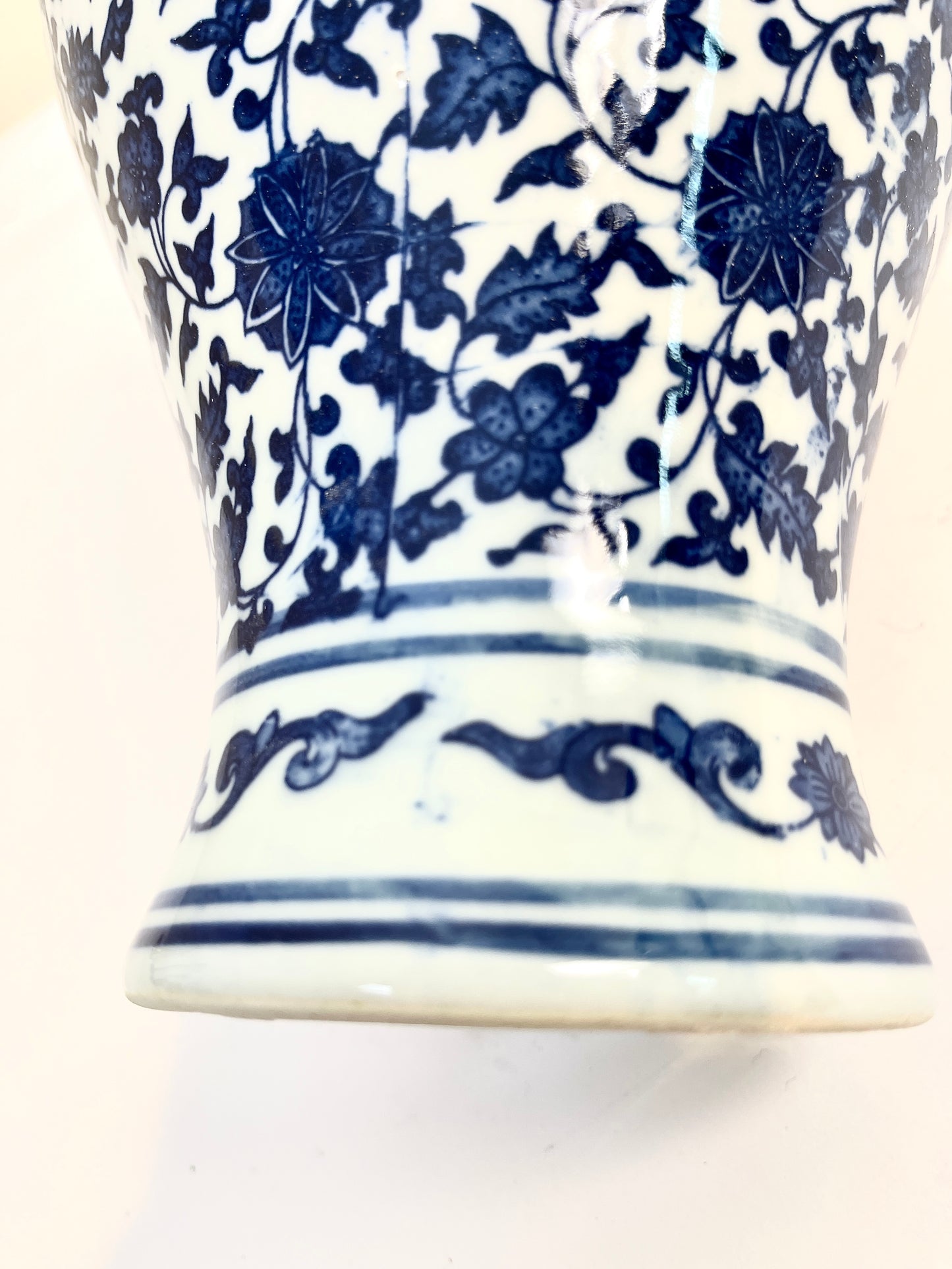 Vintage Vase, Blue and White