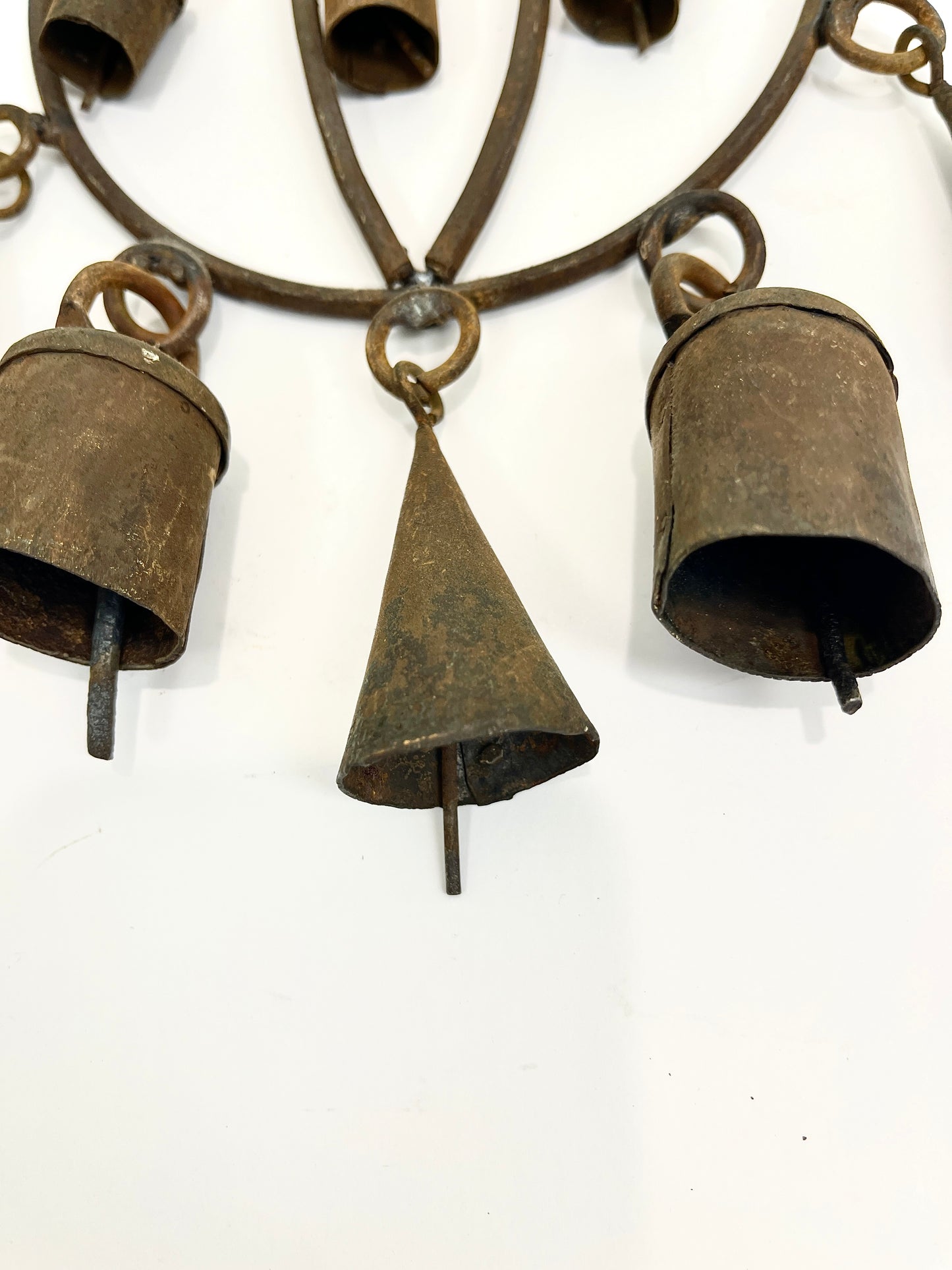 Vintage Wrought Iron Hanging Bells