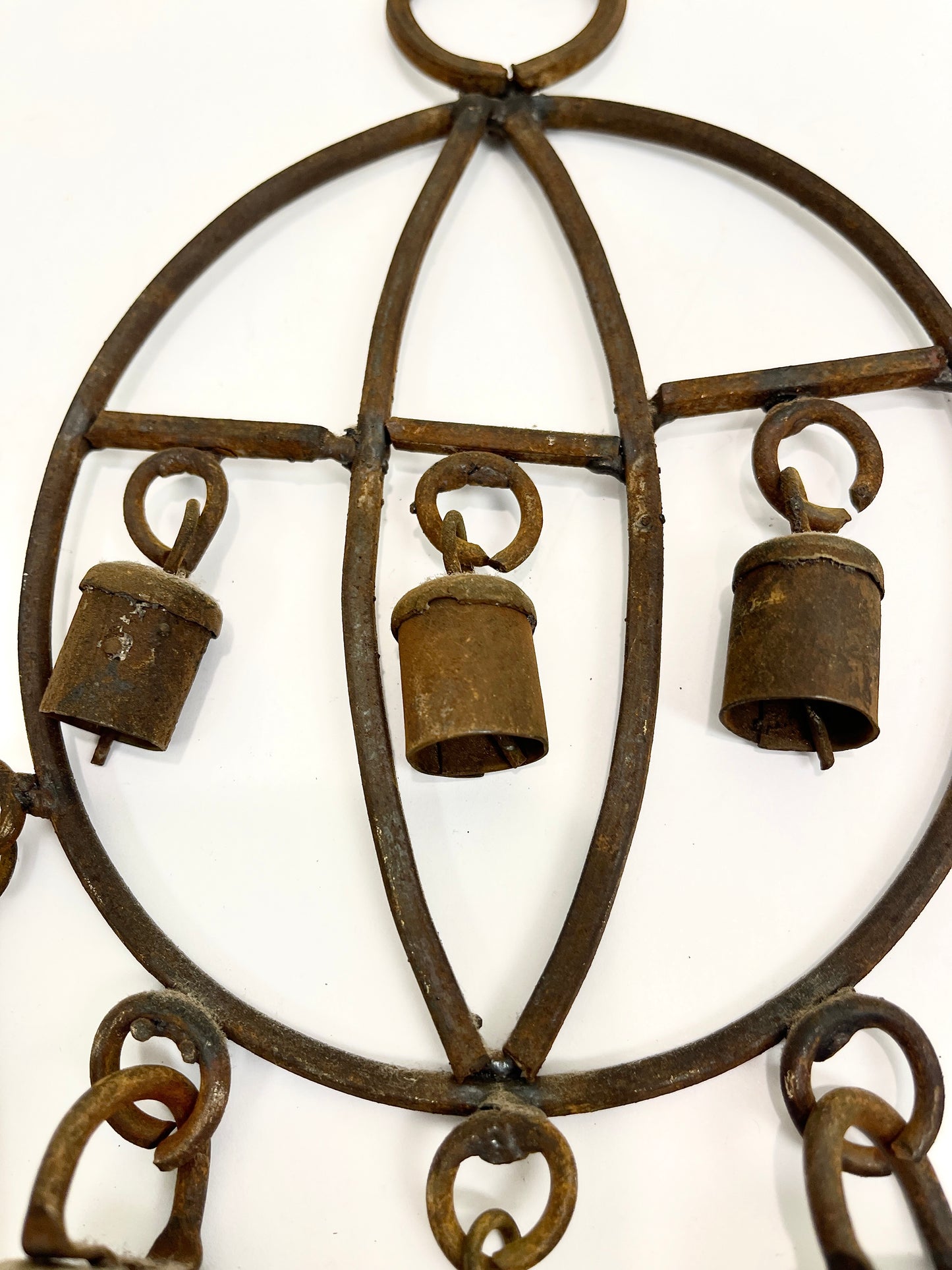 Vintage Wrought Iron Hanging Bells