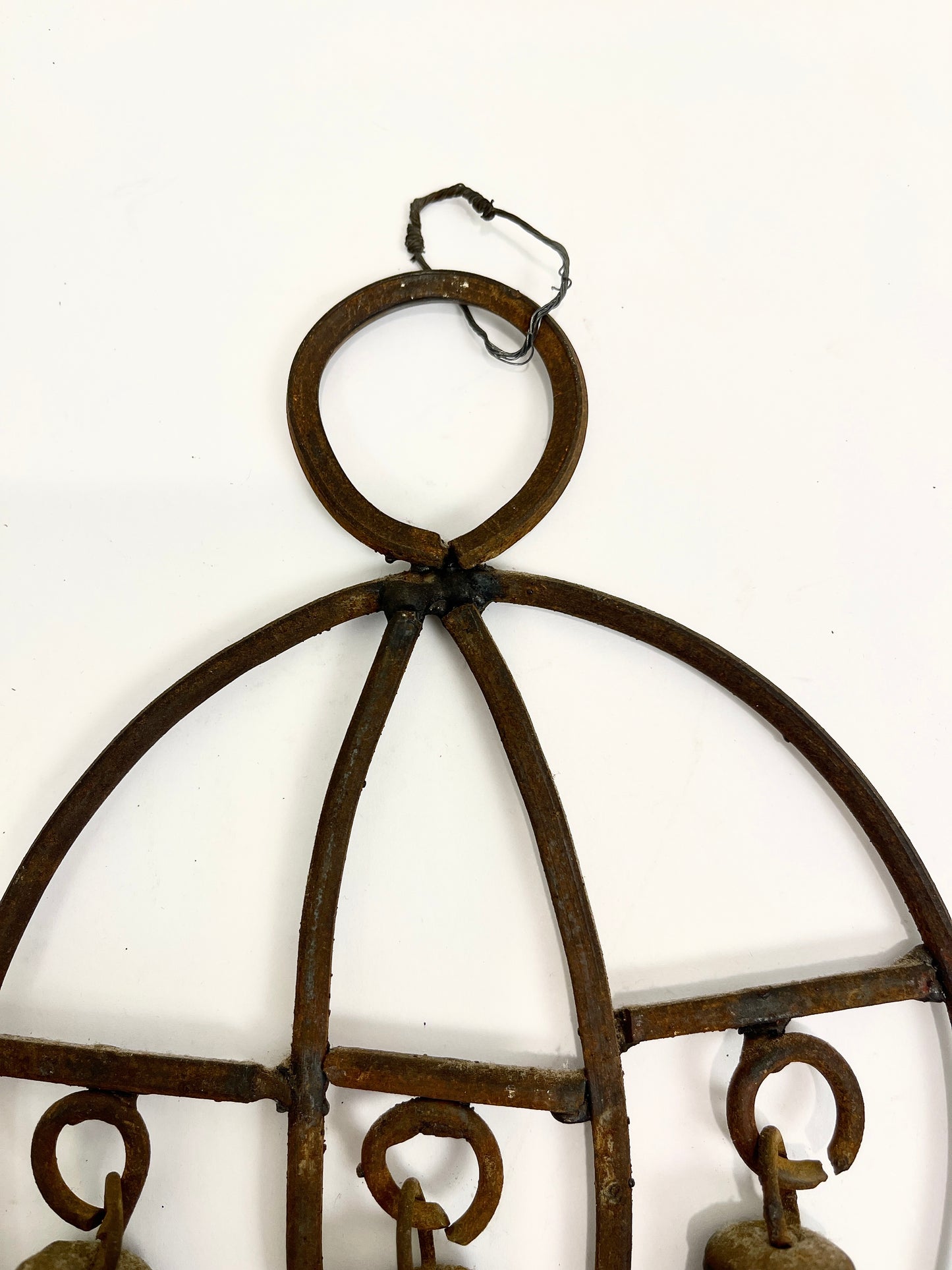 Vintage Wrought Iron Hanging Bells