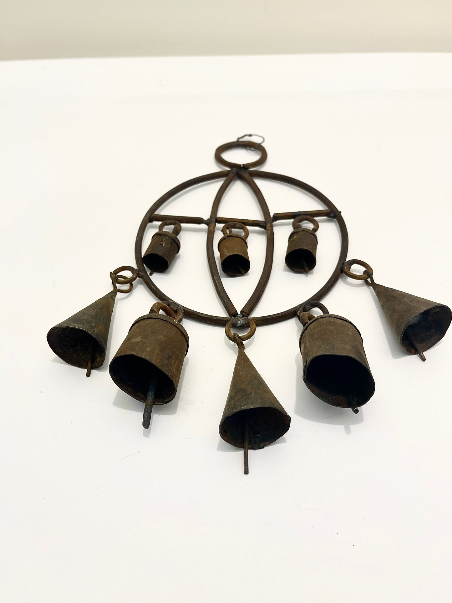 Vintage Wrought Iron Hanging Bells