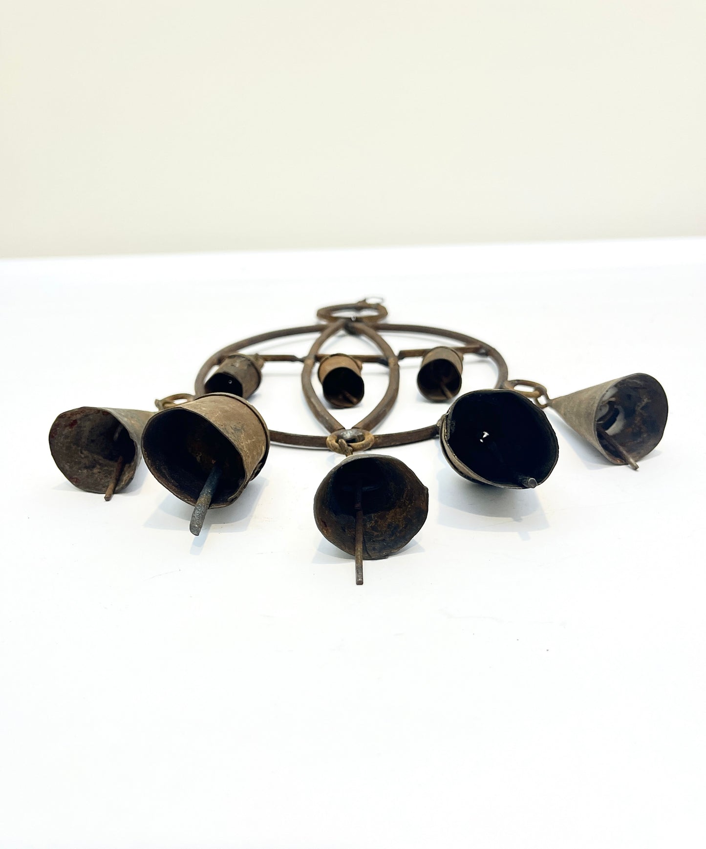 Vintage Wrought Iron Hanging Bells
