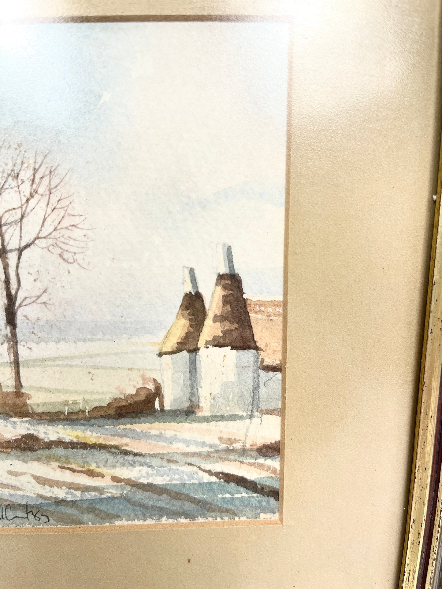 Original Signed and Framed Watercolor