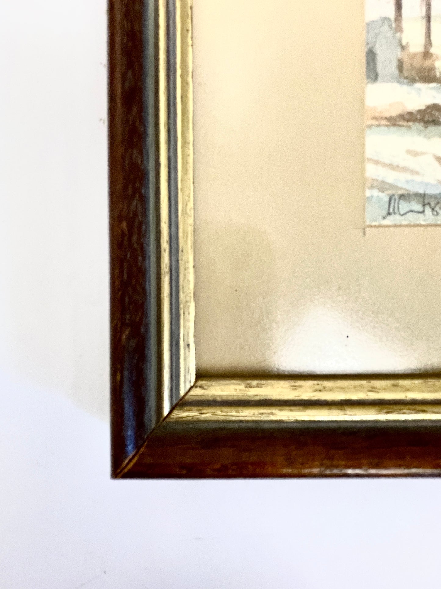 Original Signed and Framed Watercolor