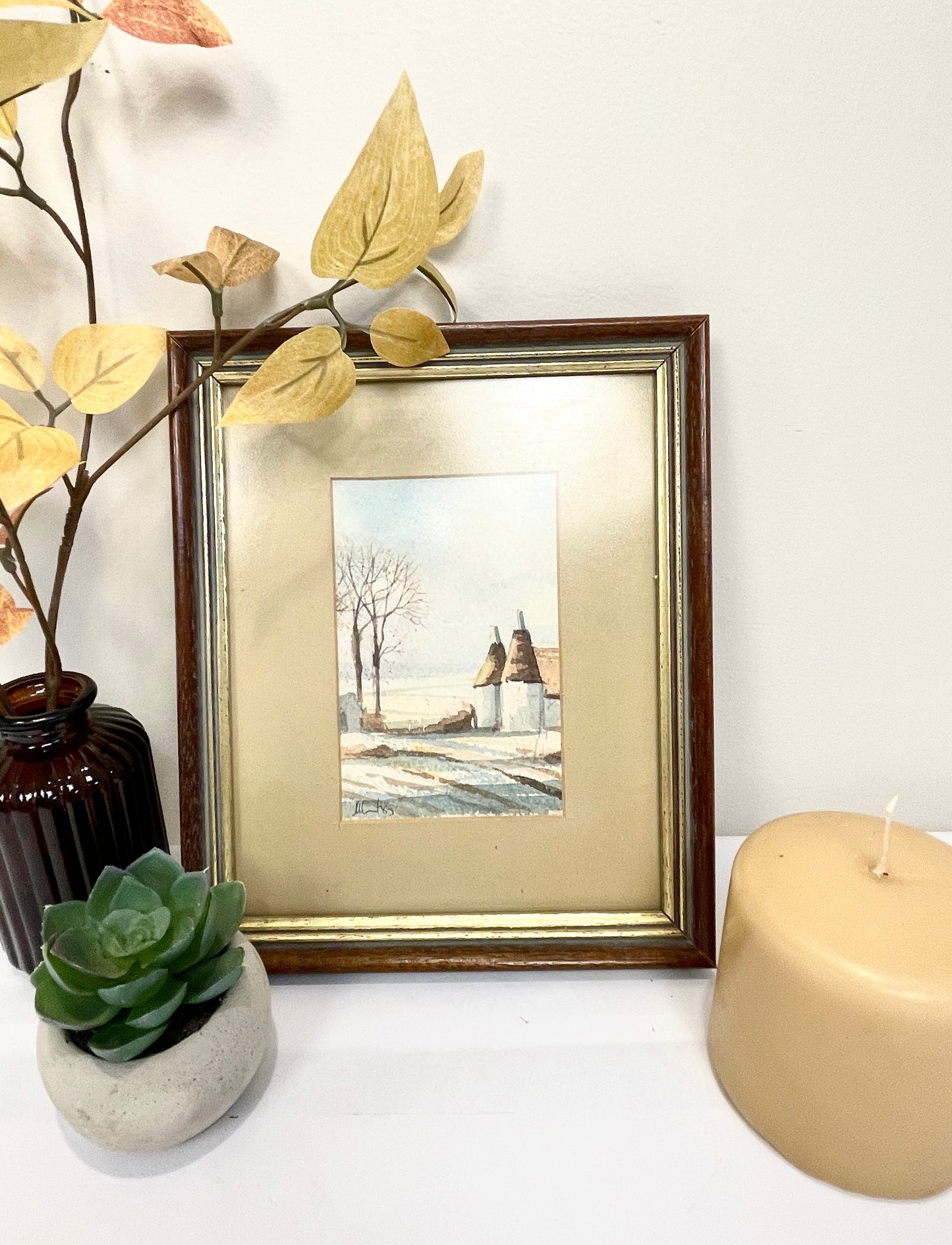 Original Signed and Framed Watercolor