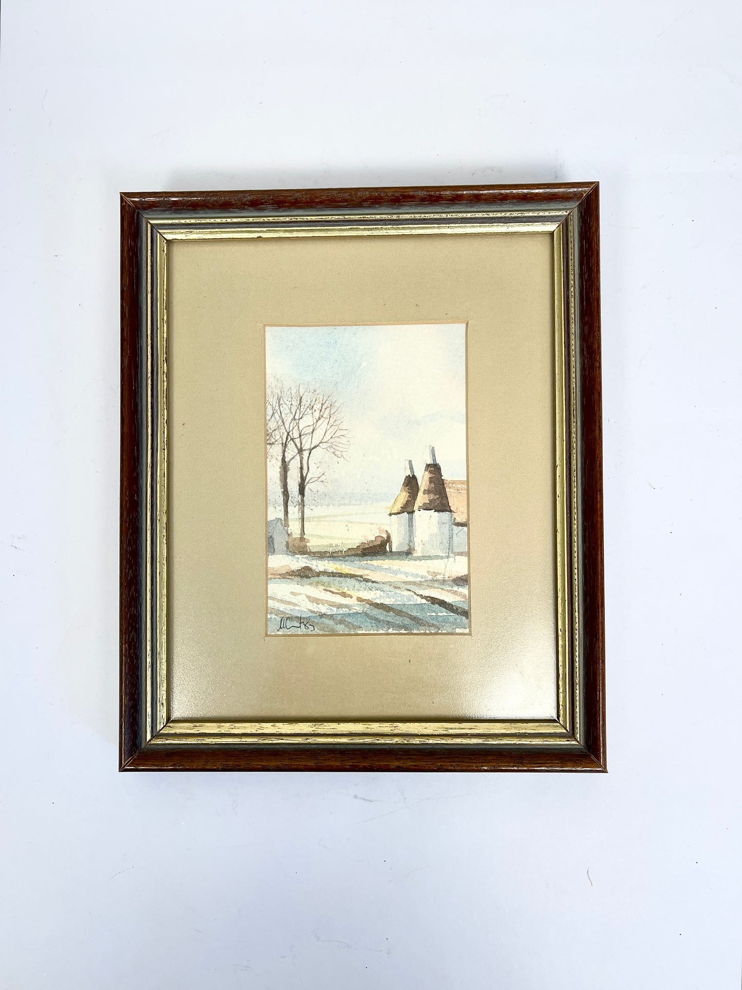 Original Signed and Framed Watercolor