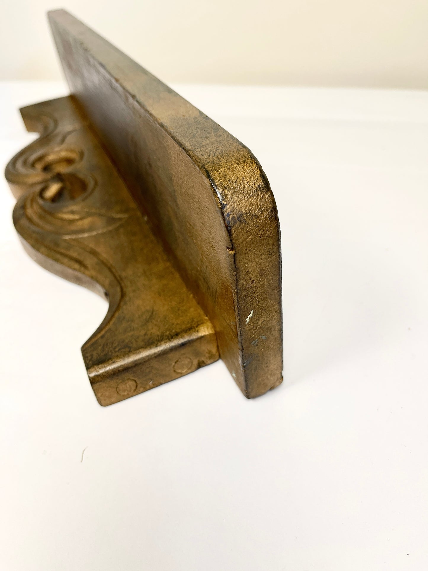 Vintage Carved Wood Shelf