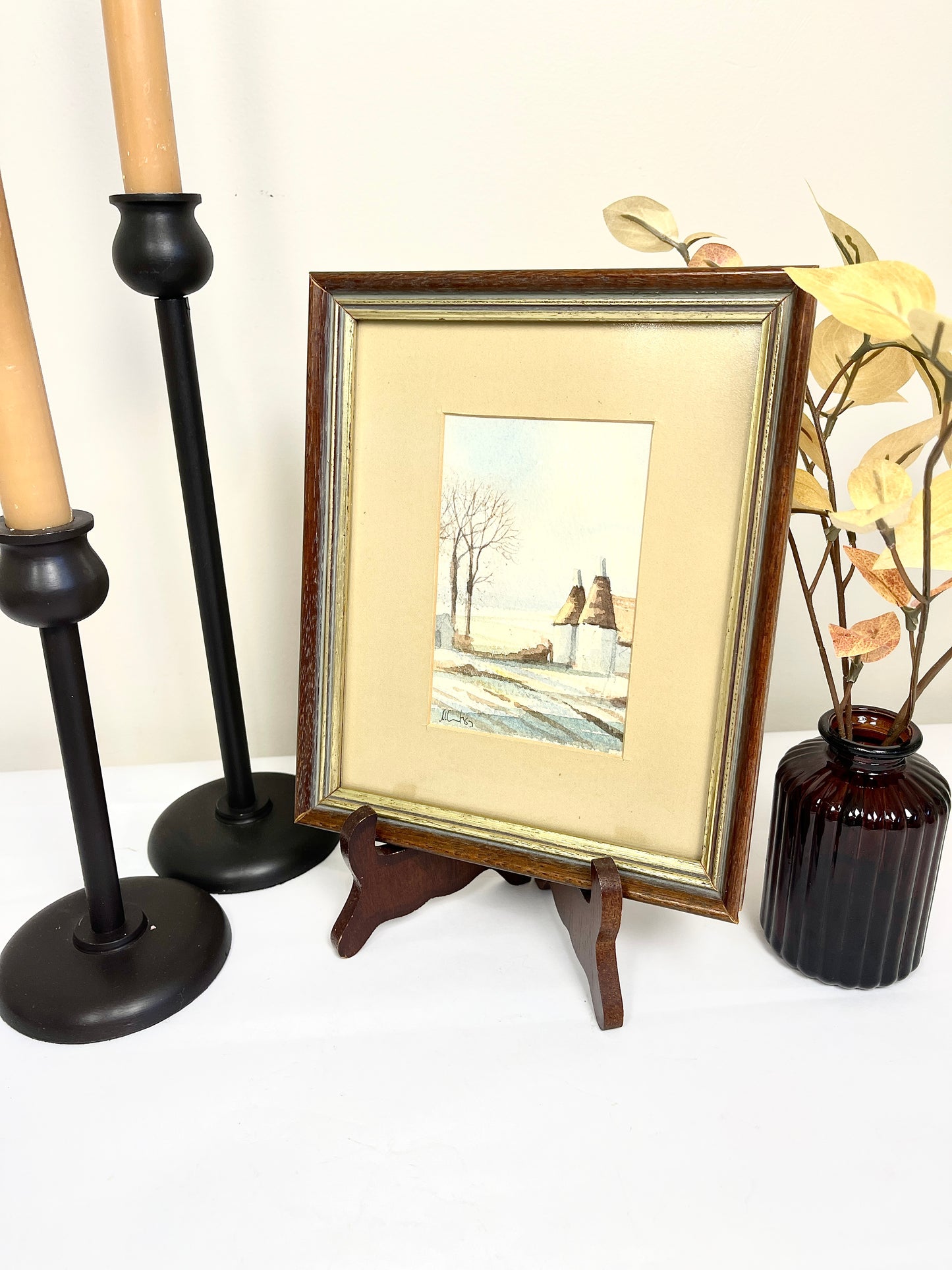 Original Signed and Framed Watercolor