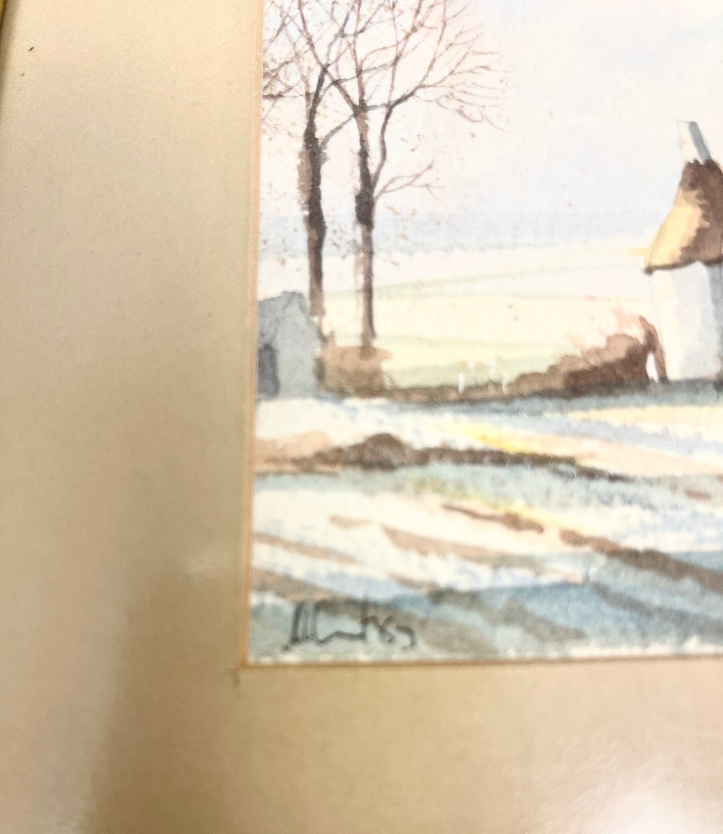 Original Signed and Framed Watercolor