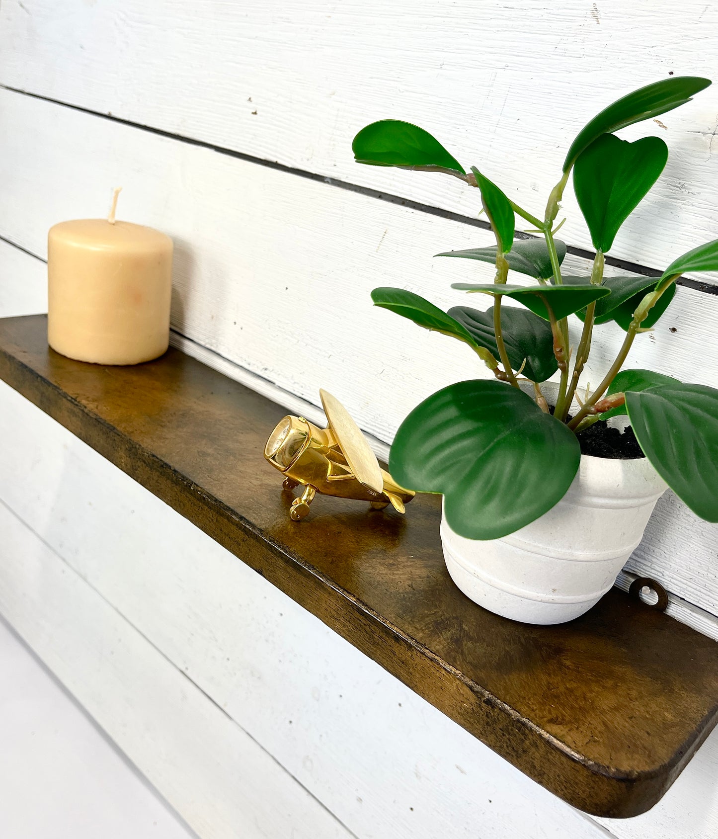 Vintage Carved Wood Shelf