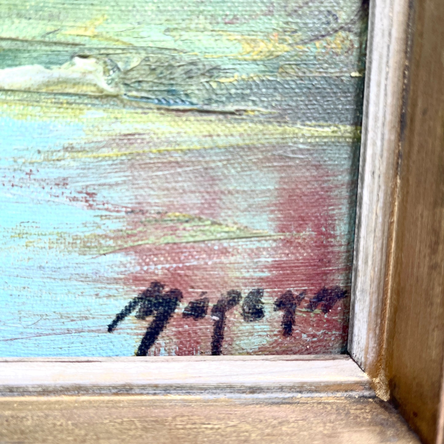 Vintage Landscape Oil Painting