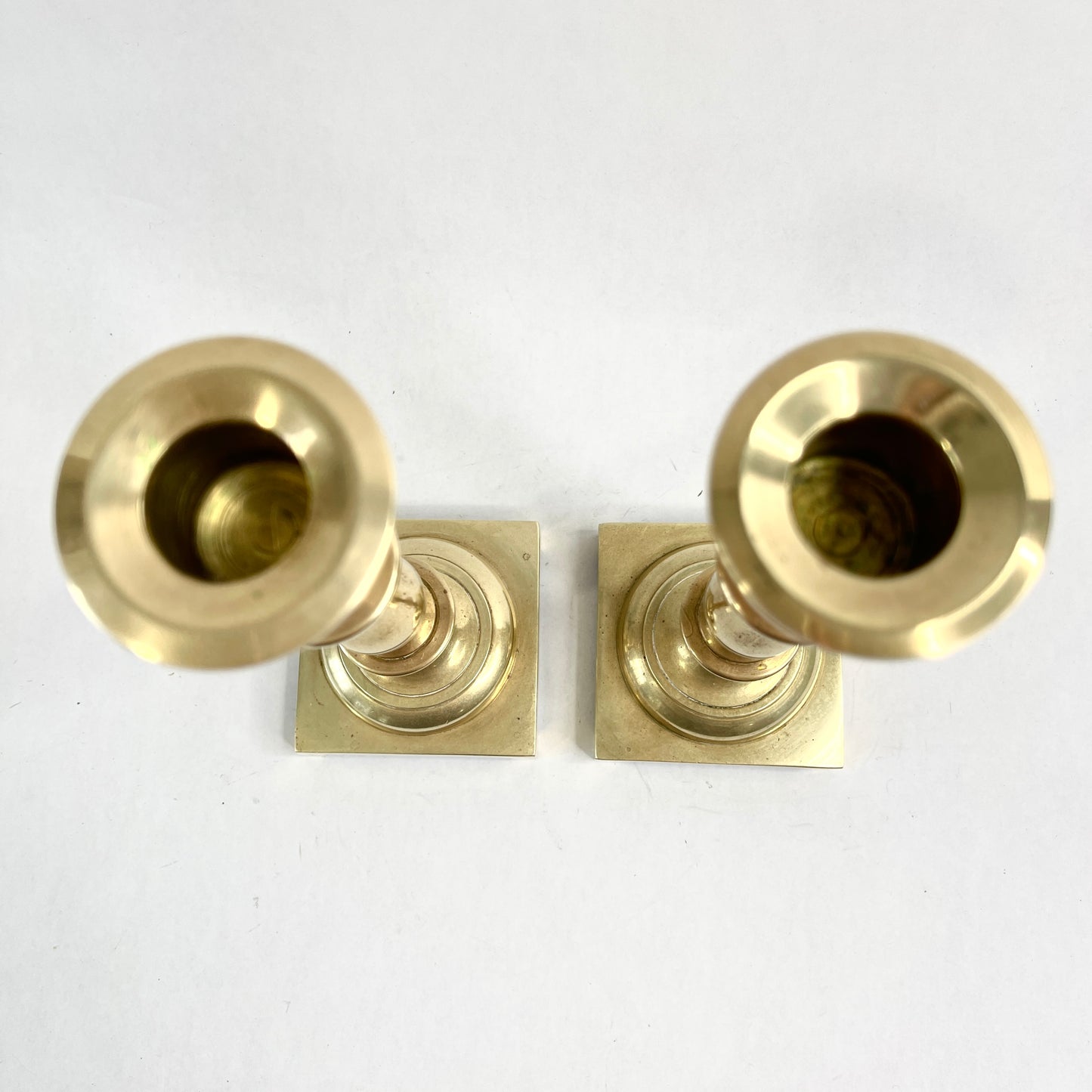 Vintage Brass Traditional Candlesticks