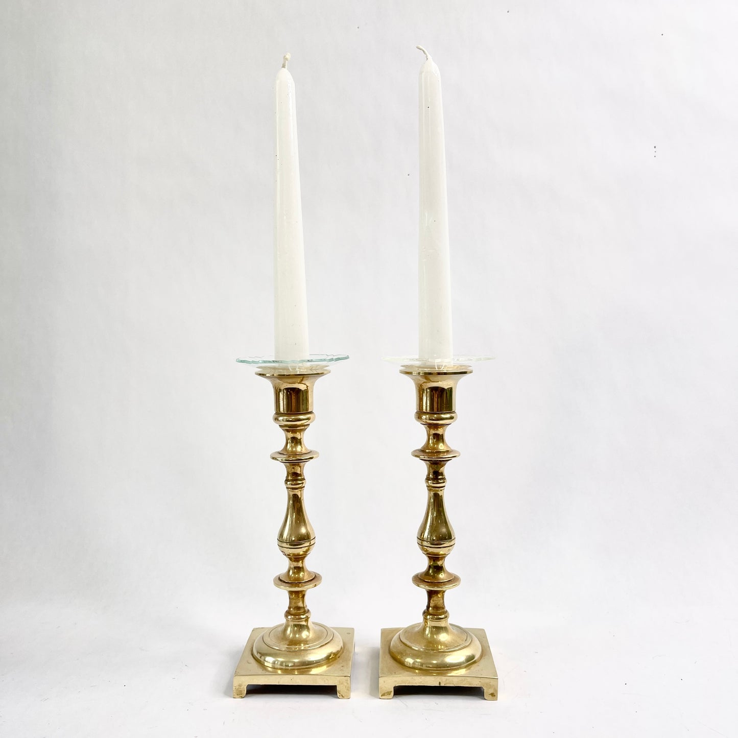 Vintage Brass Traditional Candlesticks