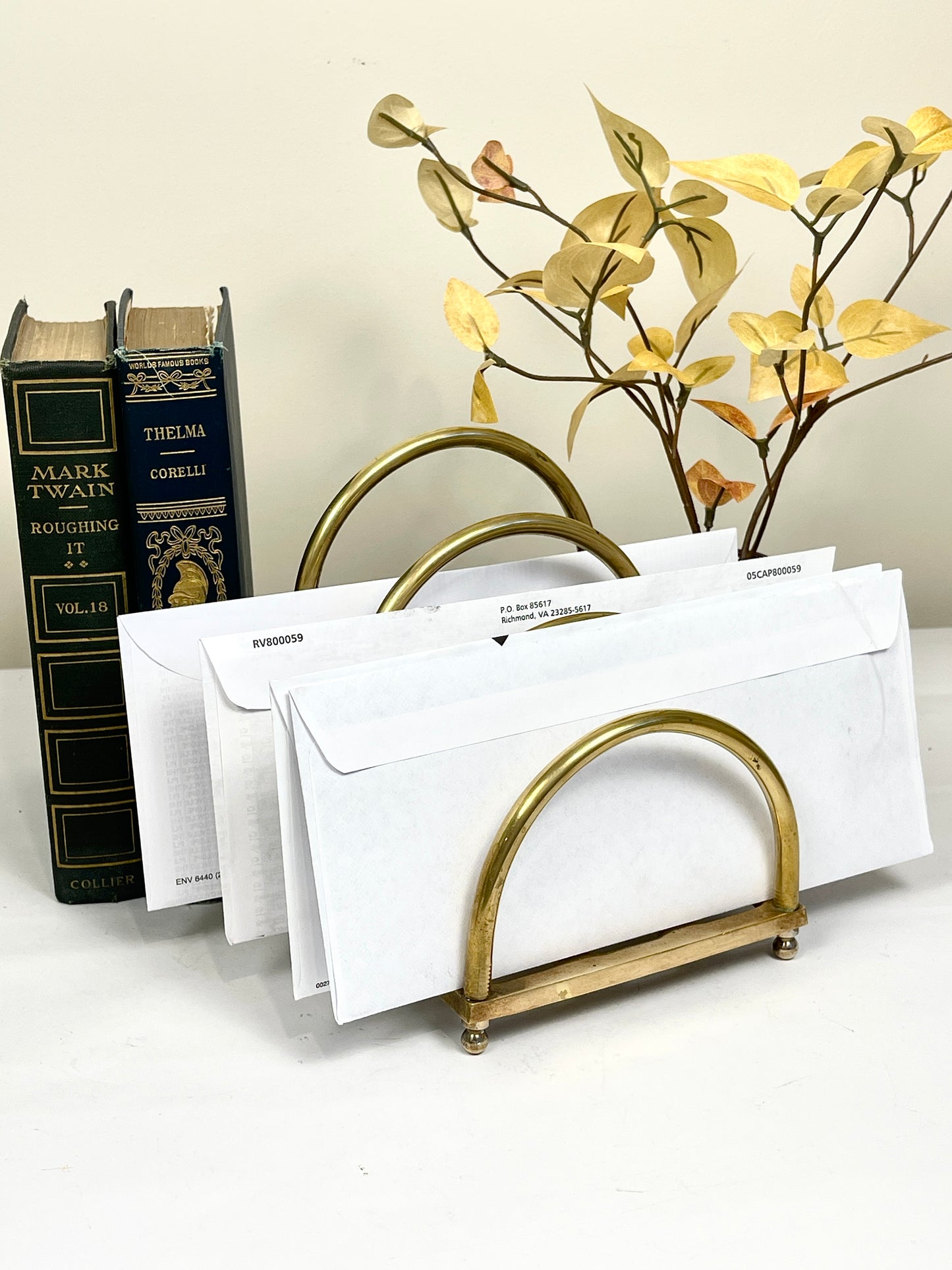 Brass Mail Organizer
