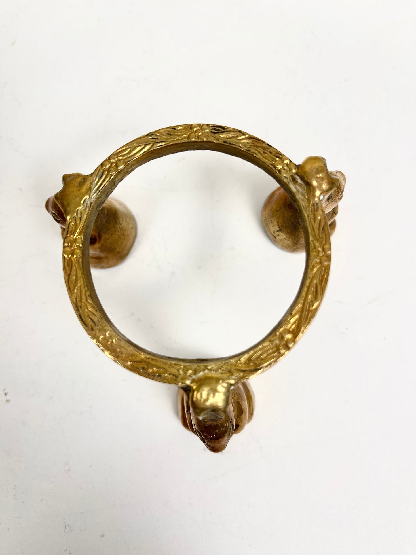 Vintage Ball on Brass Stand