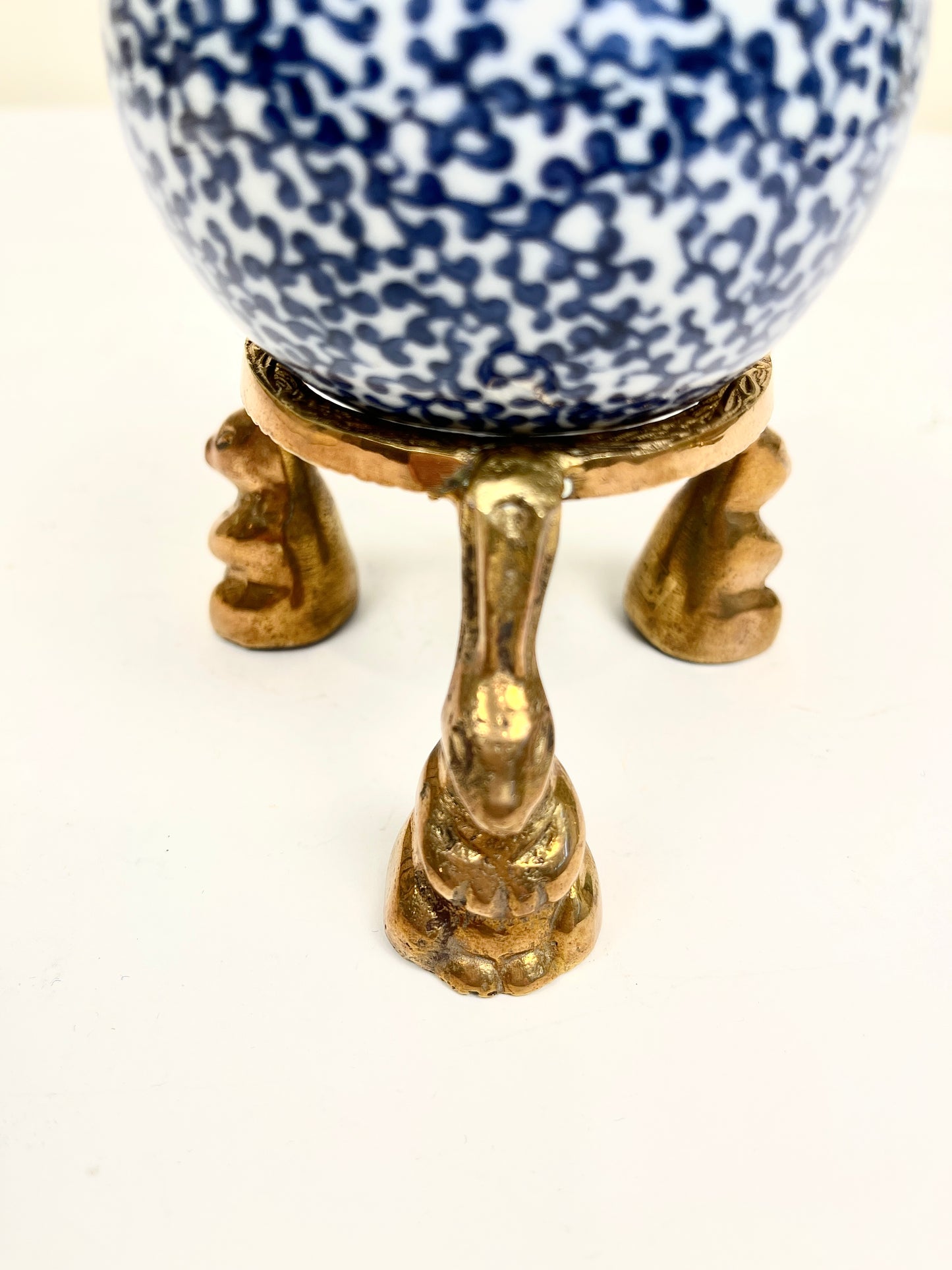Vintage Ball on Brass Stand