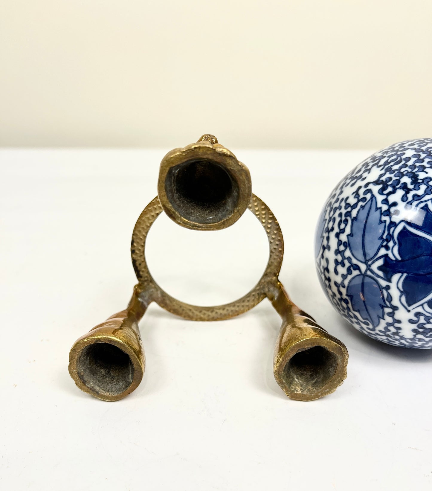 Vintage Ball on Brass Stand