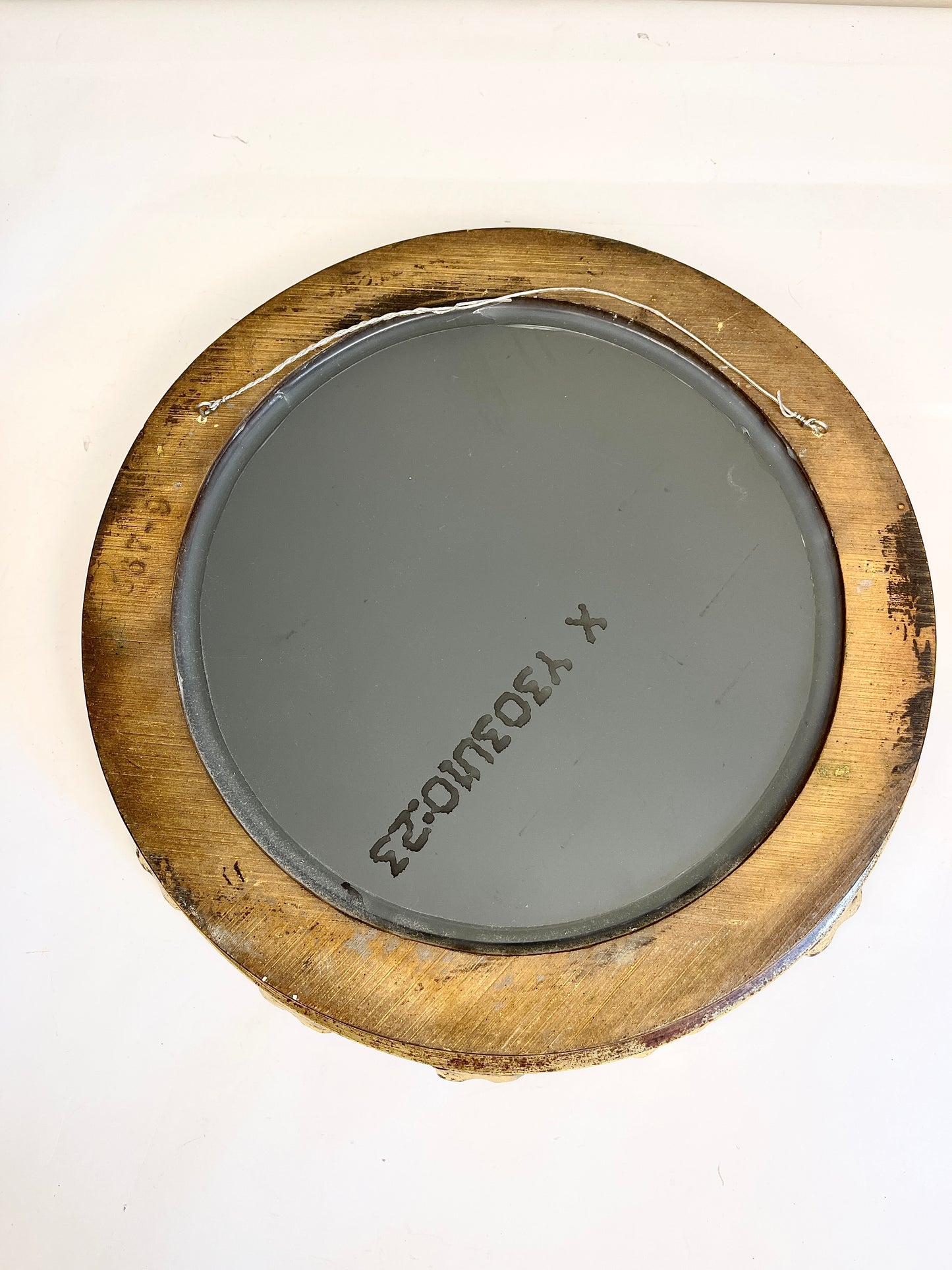 Gold Ornate Round Mirror