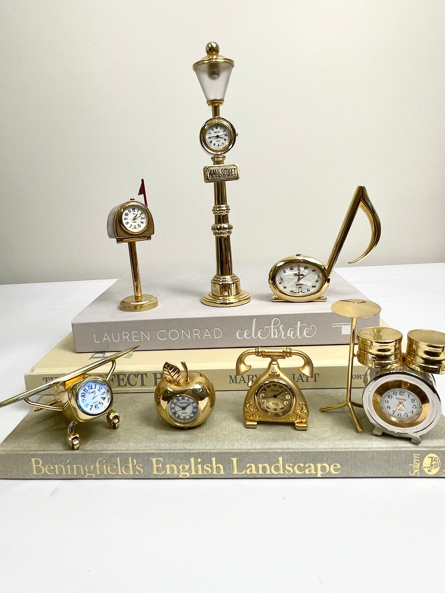 Brass Miniature Telephone Clock