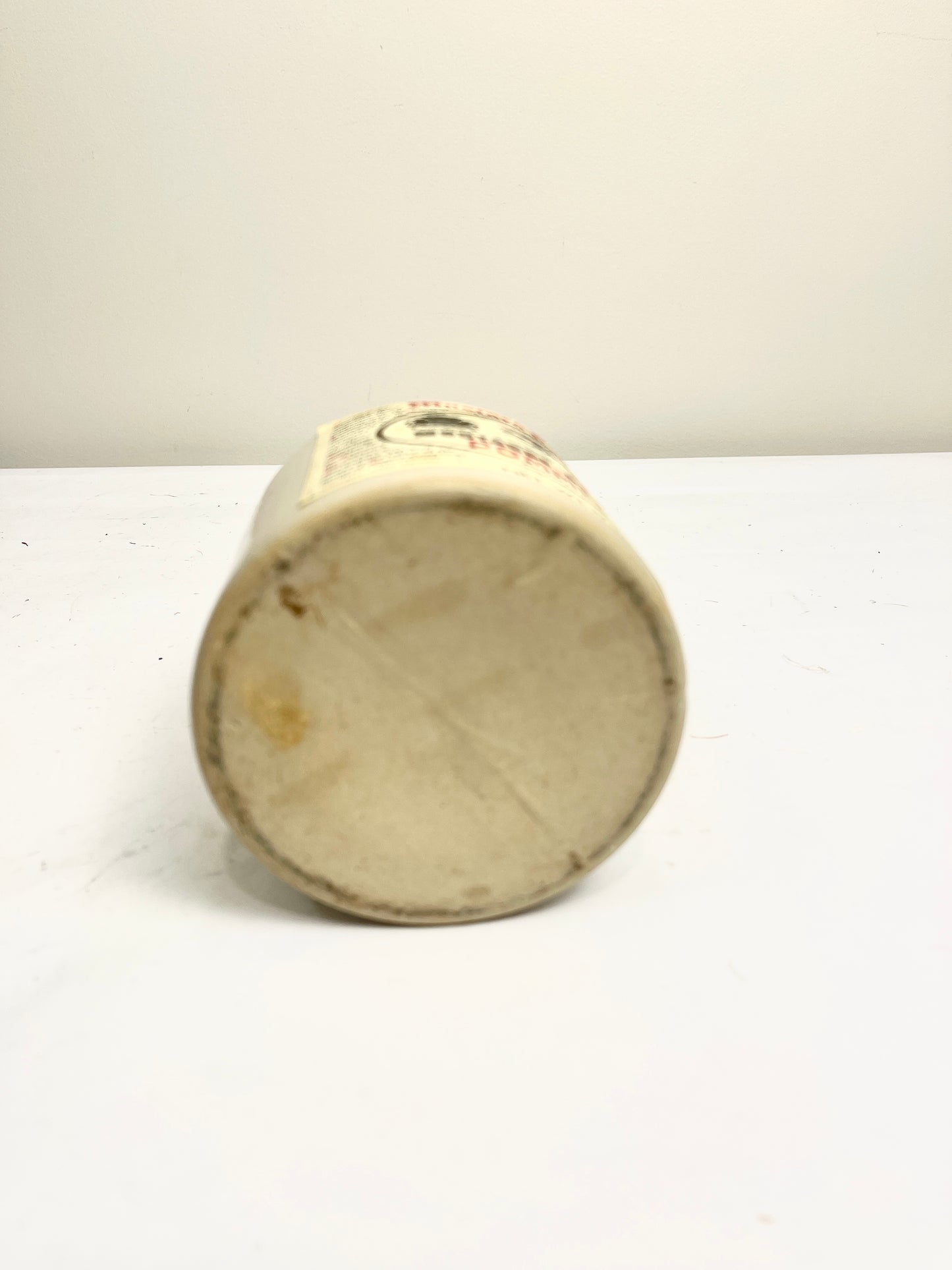 French Stoneware Mustard Crock: Vintage LAB Lagny