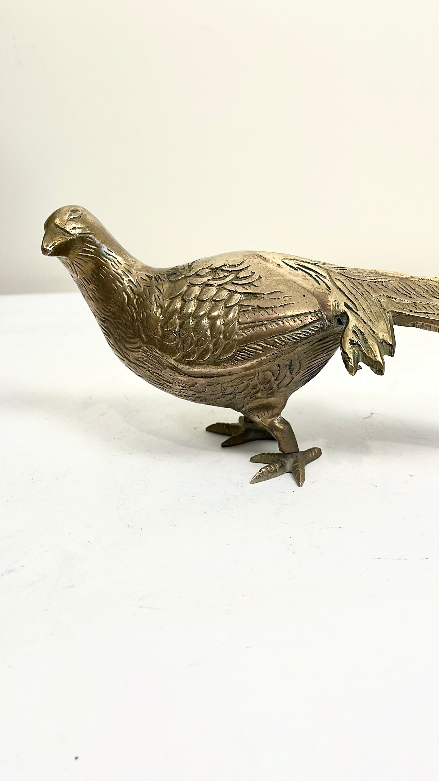 Vintage Brass Pheasant