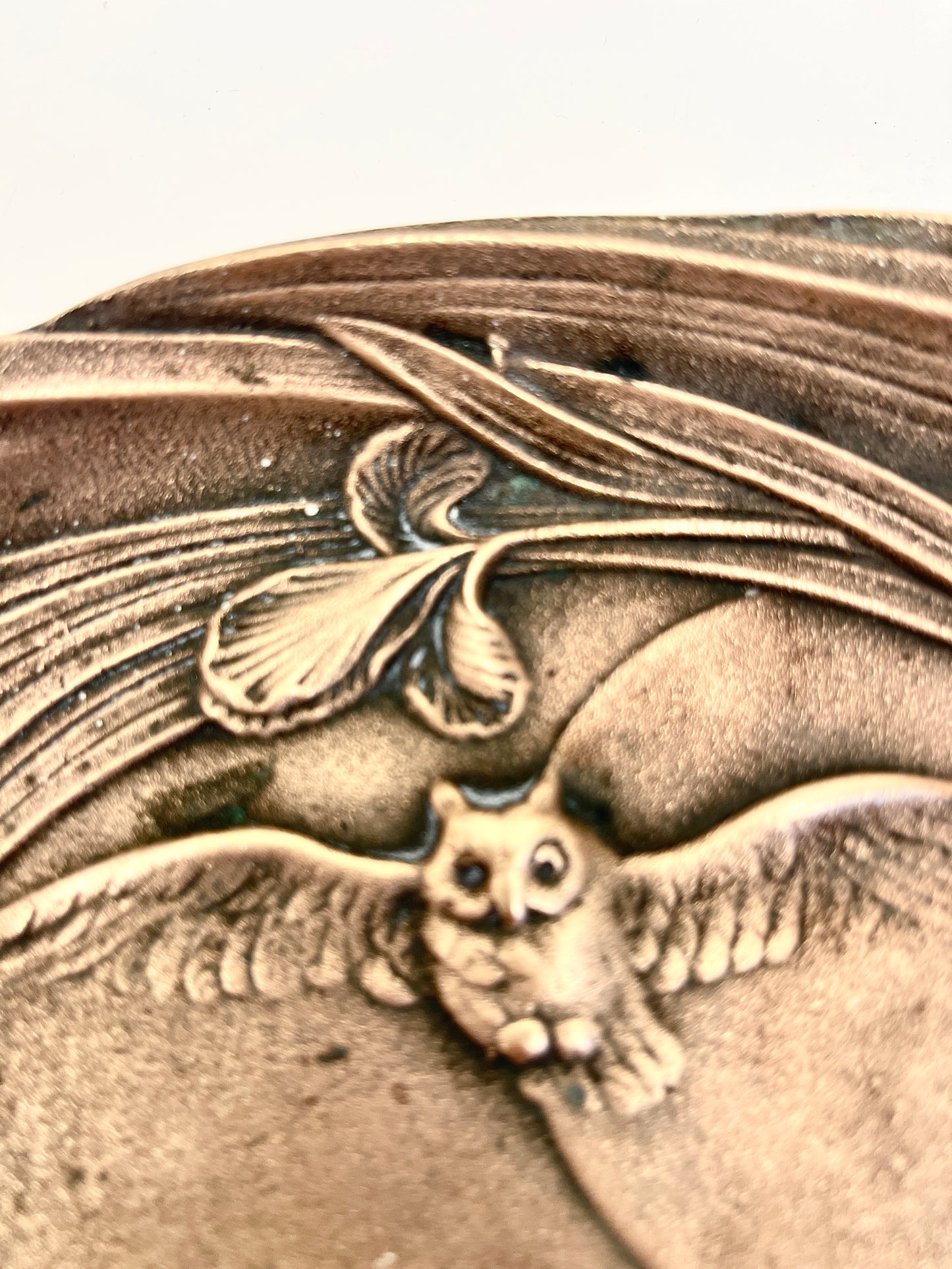 Antique Bronze Art Nouveau Tray