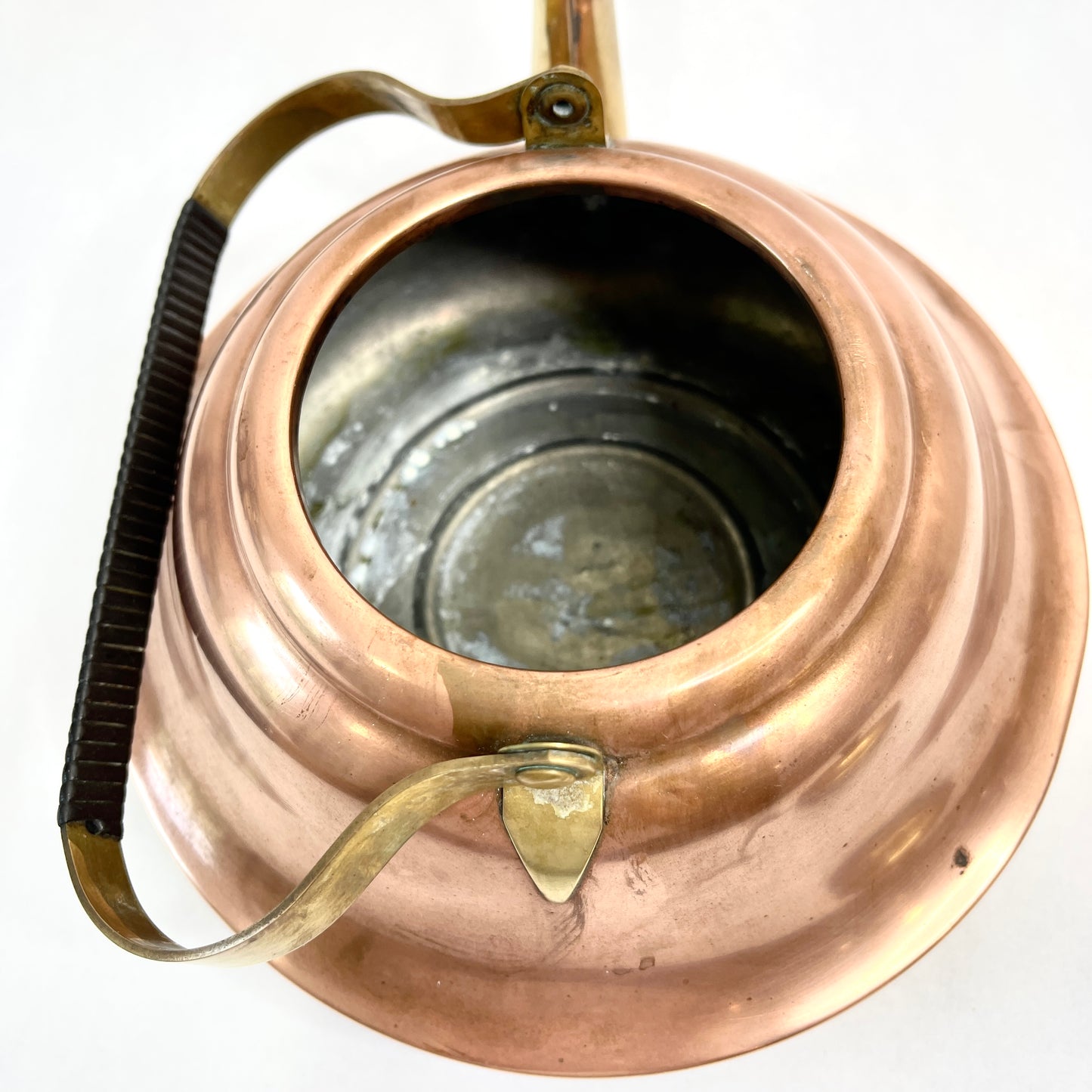 Copper Tea Kettle - Braided Handle