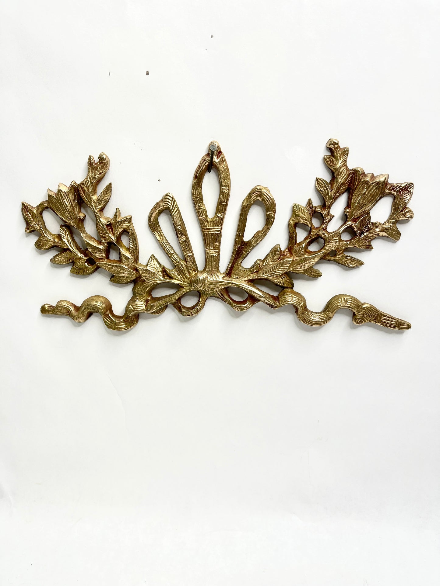 Vintage Brass Wall Bow