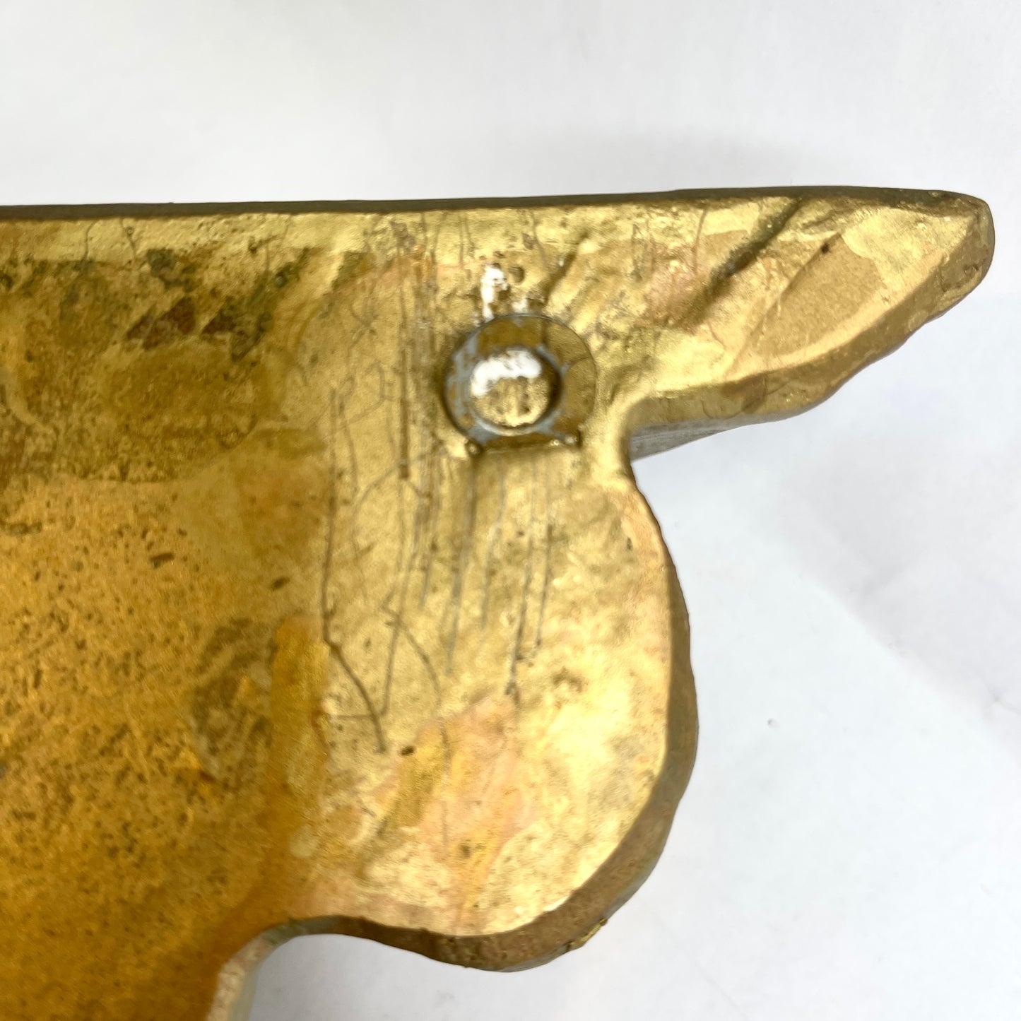 Gold Half Round Wall Shelf