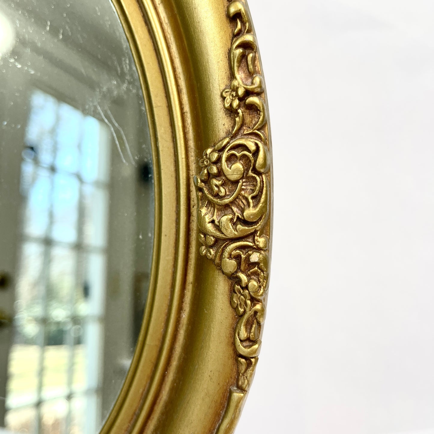 Gold Oval Mirror