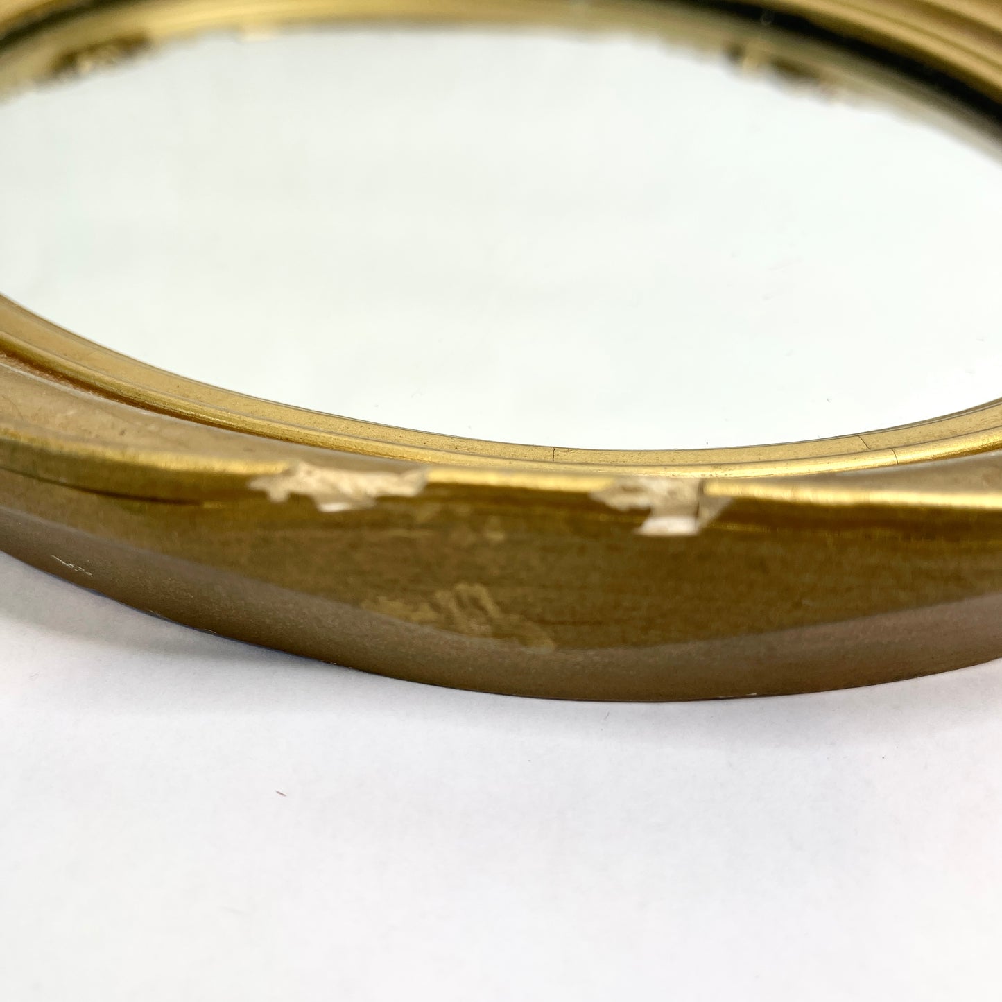Gold Oval Mirror
