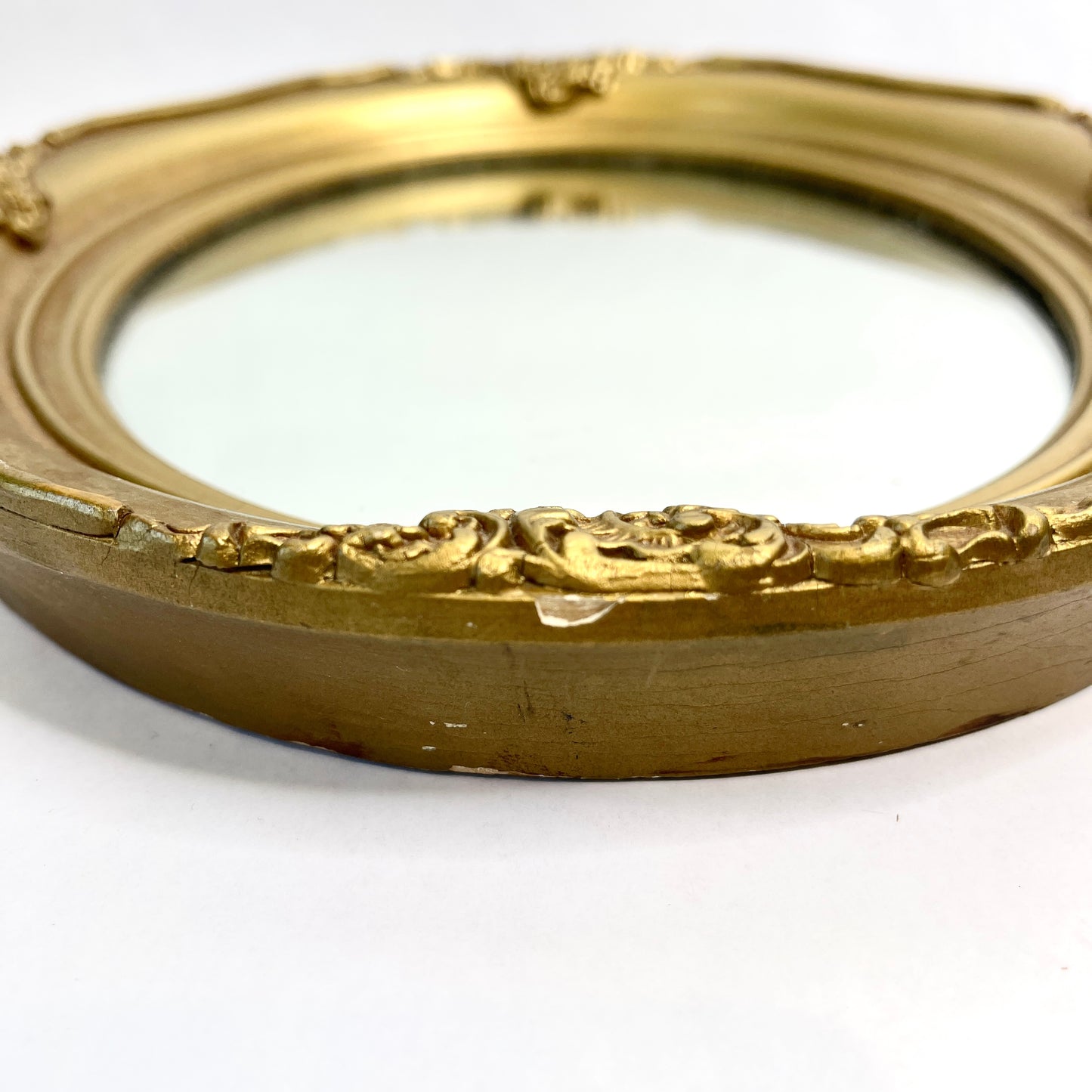 Gold Oval Mirror