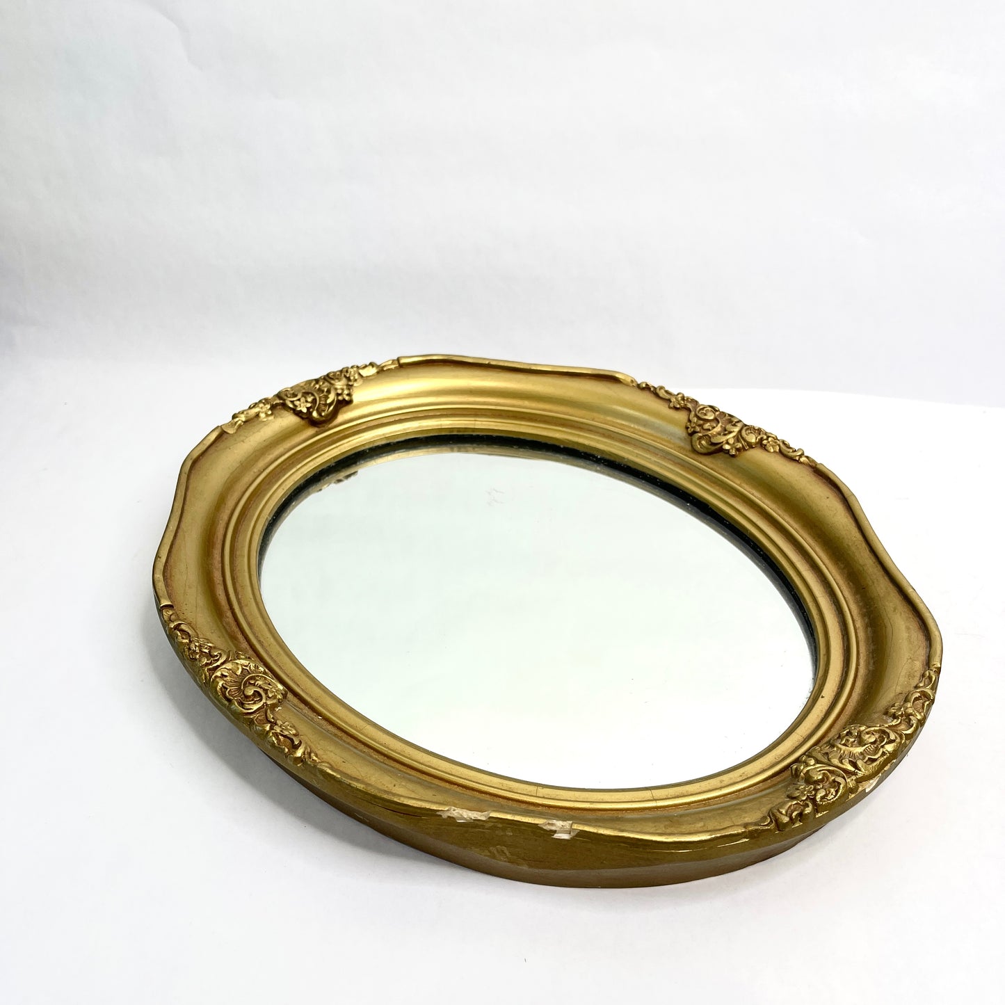 Gold Oval Mirror