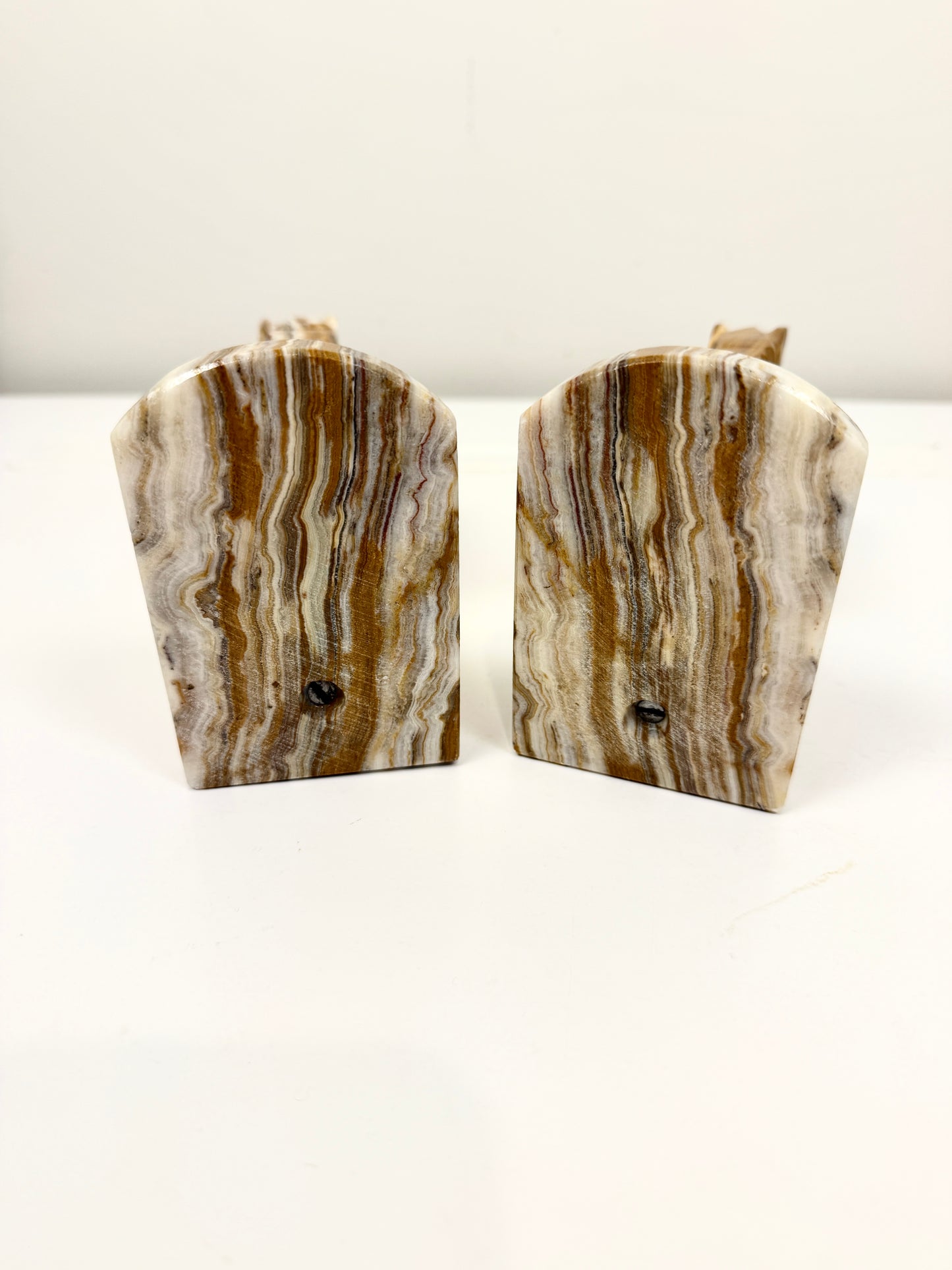 Vintage Bookends: Onyx Horse Heads