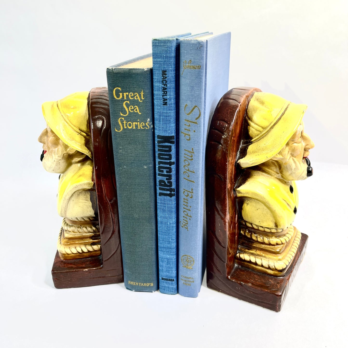 Vintage Sea Captain Bookends